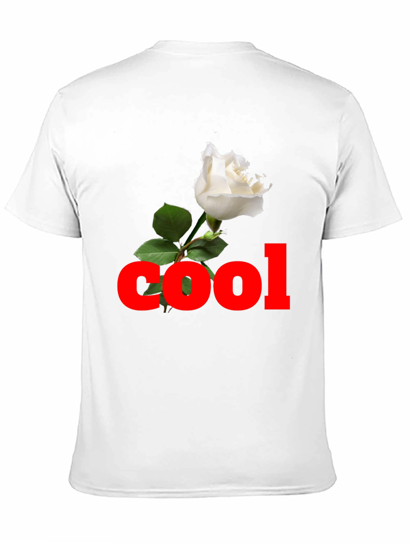 Cool Rose Black T-Shirt