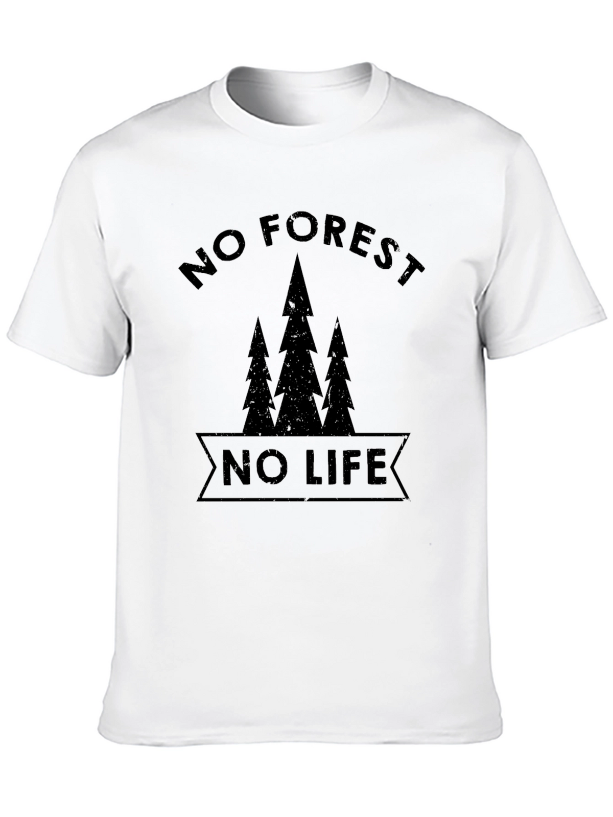 No Forest No Life Graphic Tee - Black