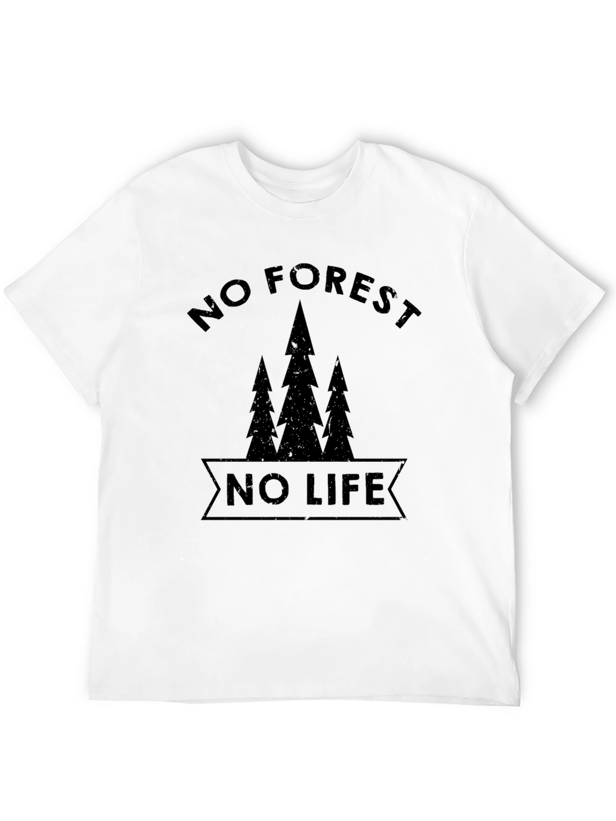 No Forest No Life Graphic Tee - Black
