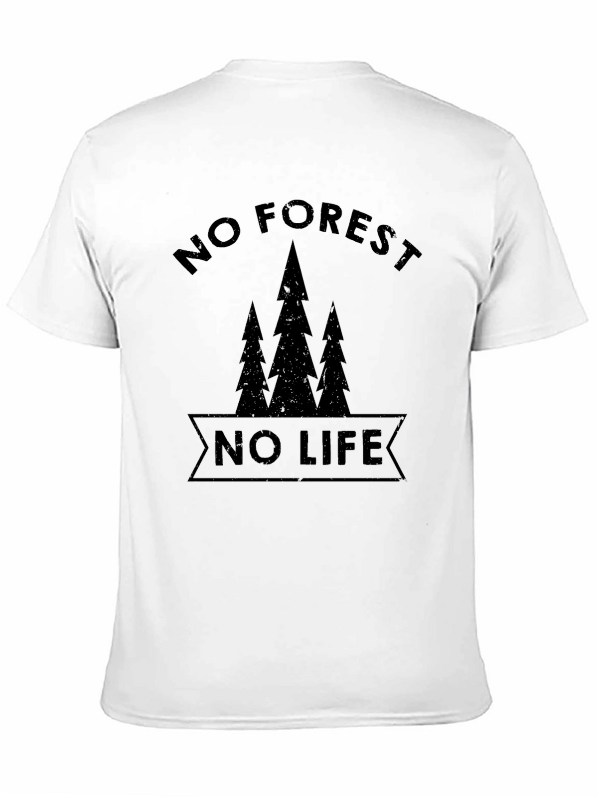 No Forest No Life Graphic Tee - Black