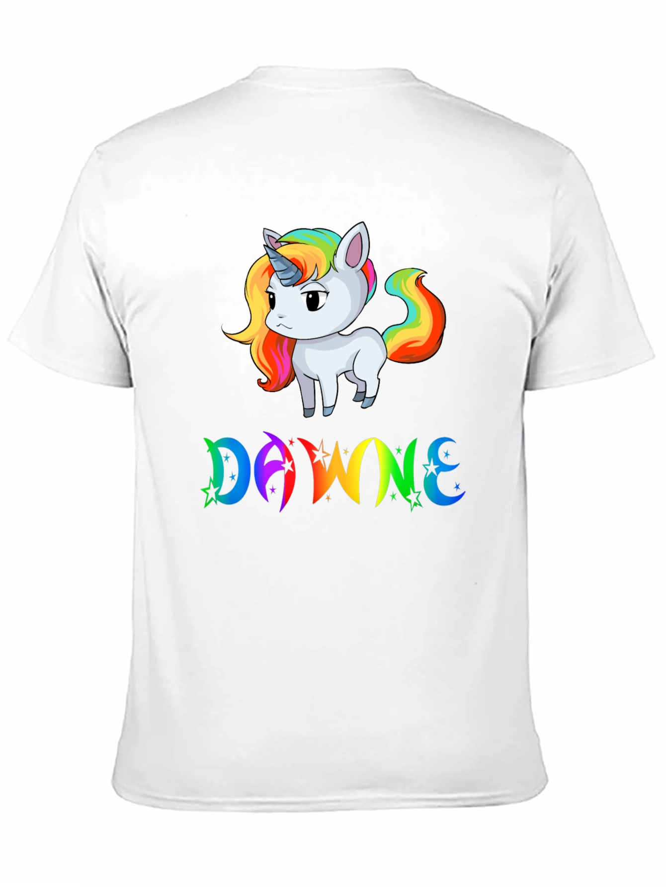 DAWNE Unicorn Black T-Shirt