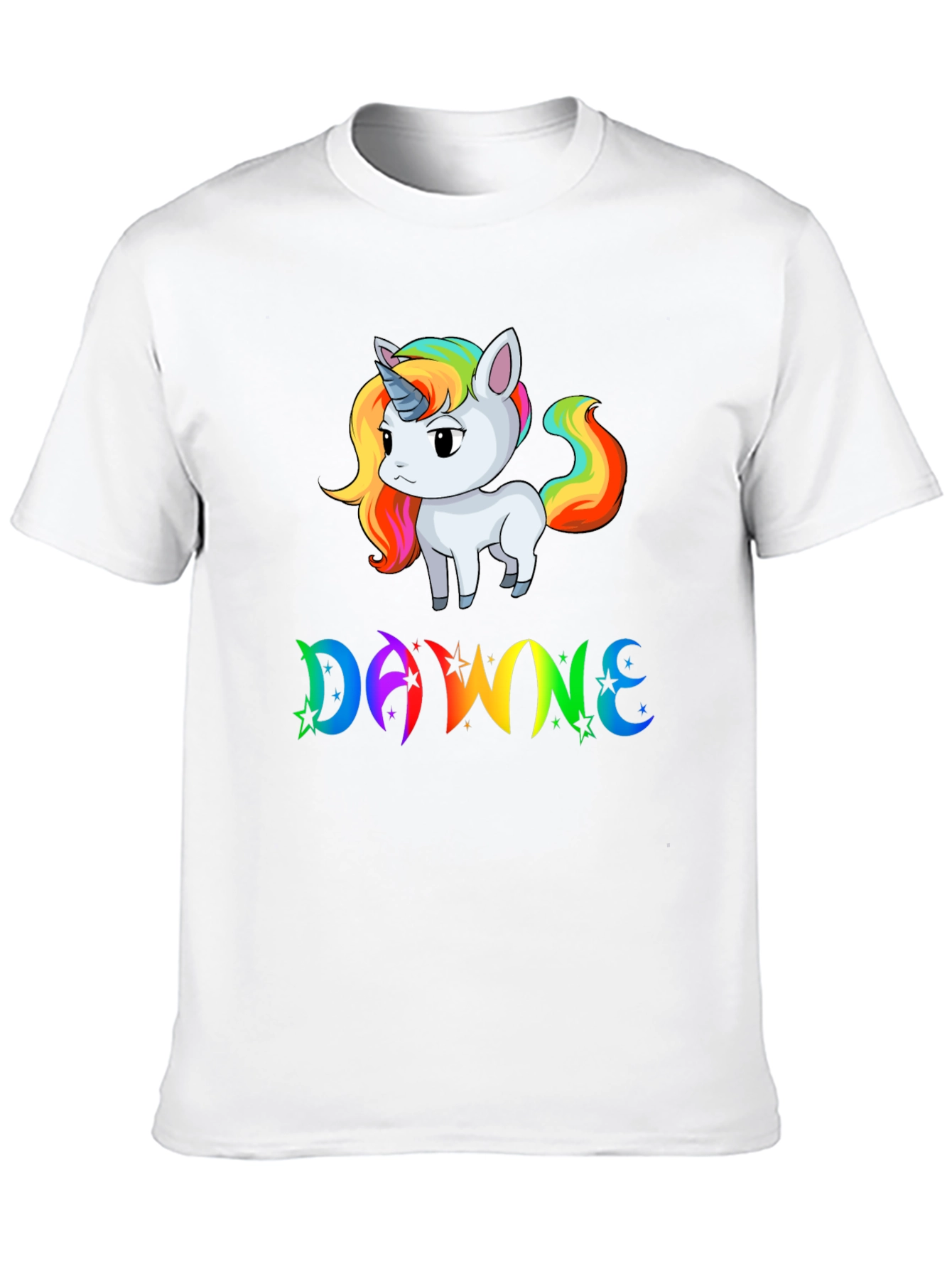 DAWNE Unicorn Black T-Shirt
