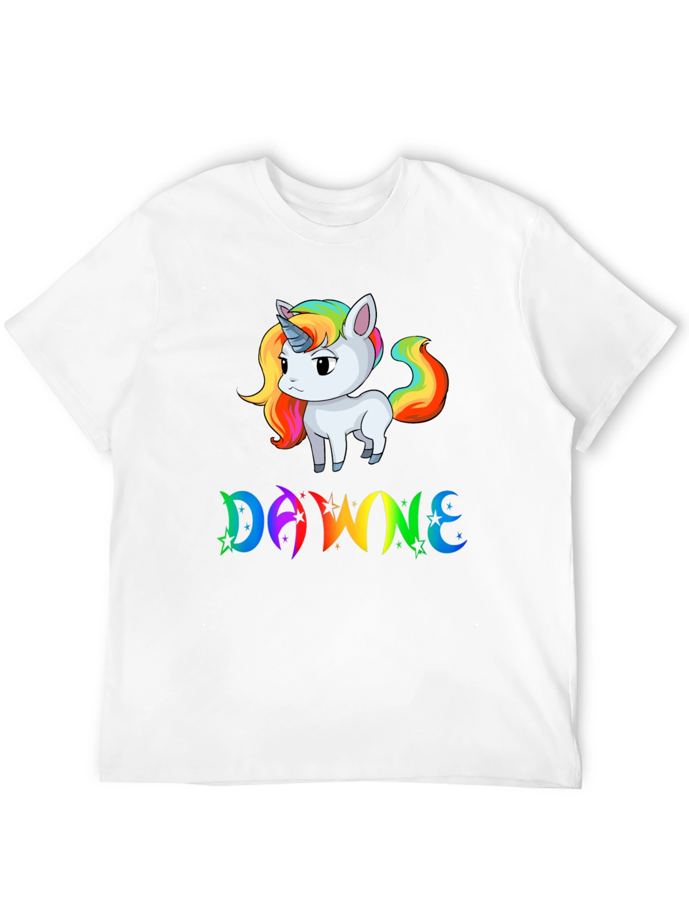 DAWNE Unicorn Black T-Shirt