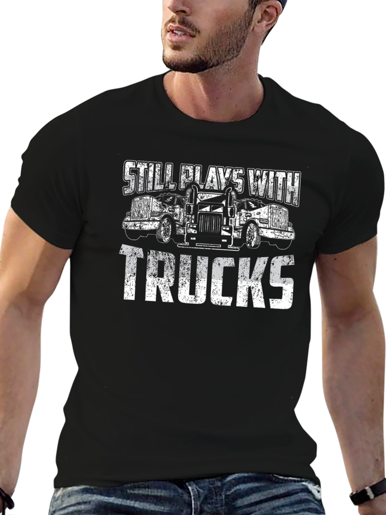 Still Plays With Trucks Graphic Tee