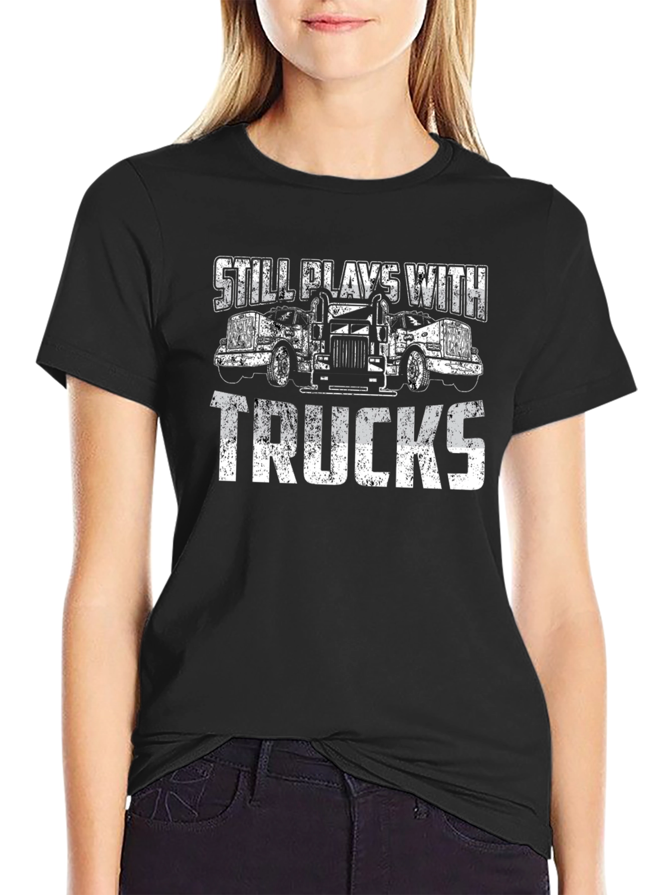 Still Plays With Trucks Graphic Tee