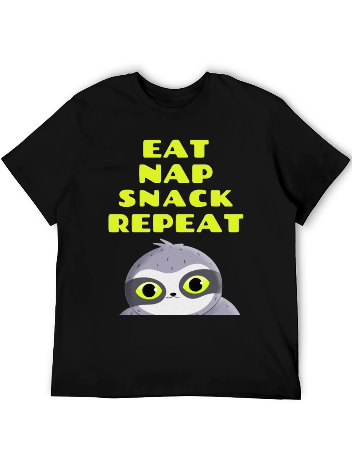 Eat Nap Snack Repeat Sloth Graphic Tee