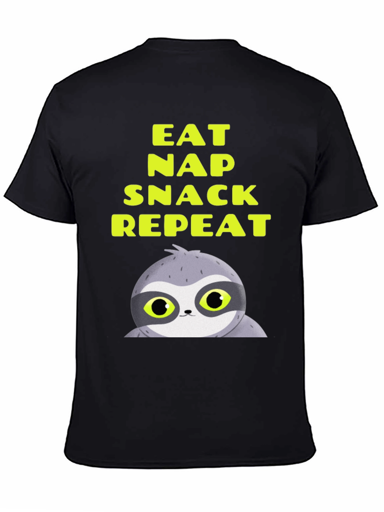 Eat Nap Snack Repeat Sloth Graphic Tee