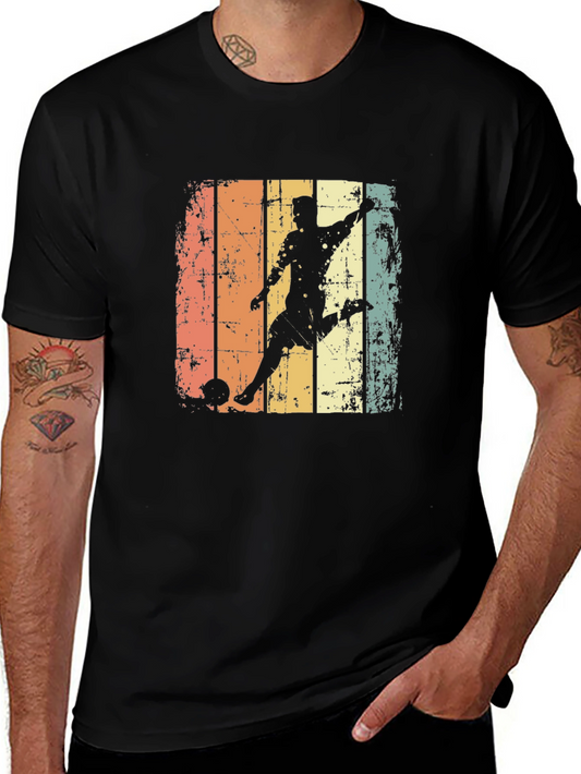 Vintage Soccer Player Graphic Tee