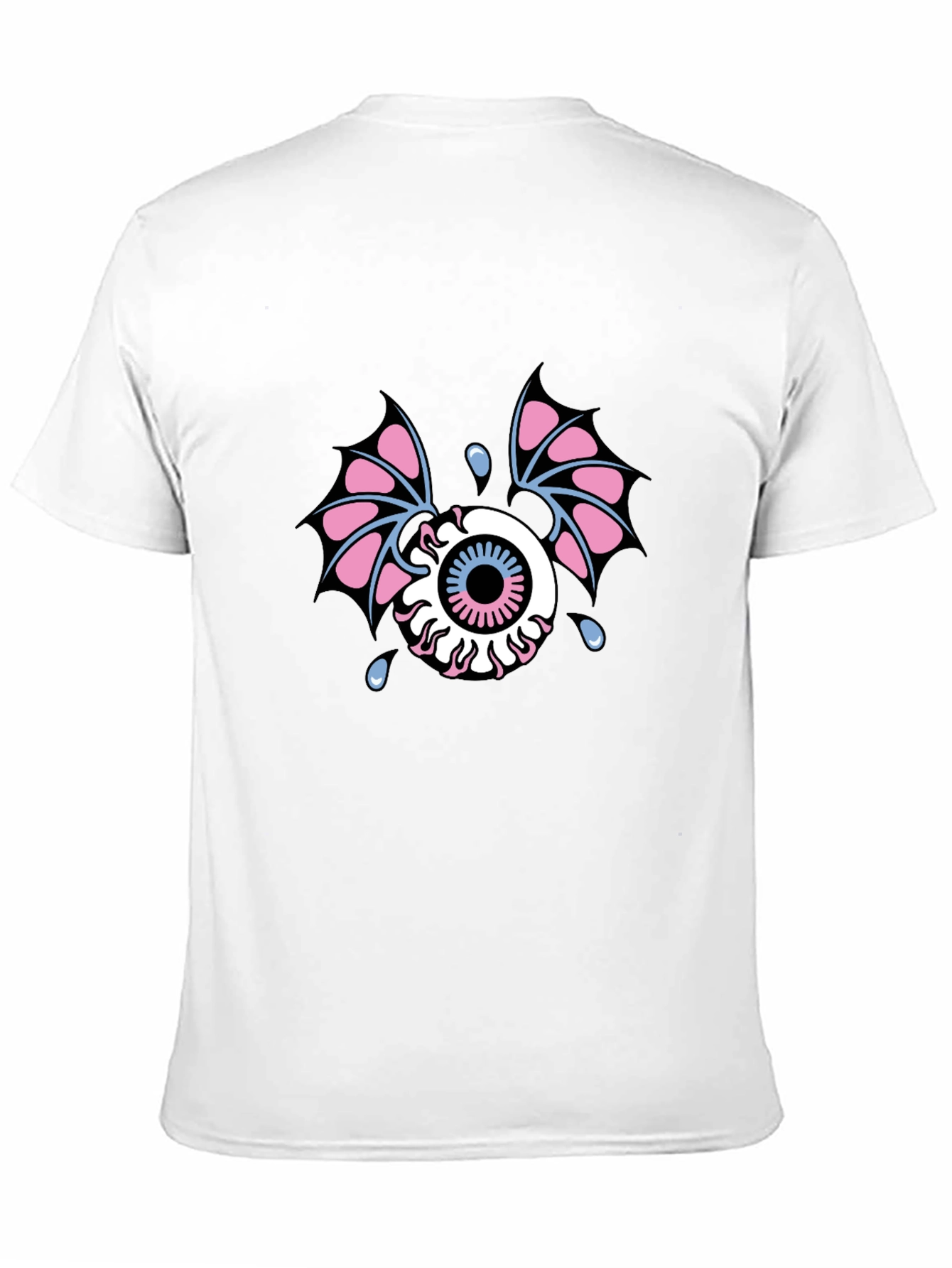 Eye With Wings Graphic Tee - Black Cotton