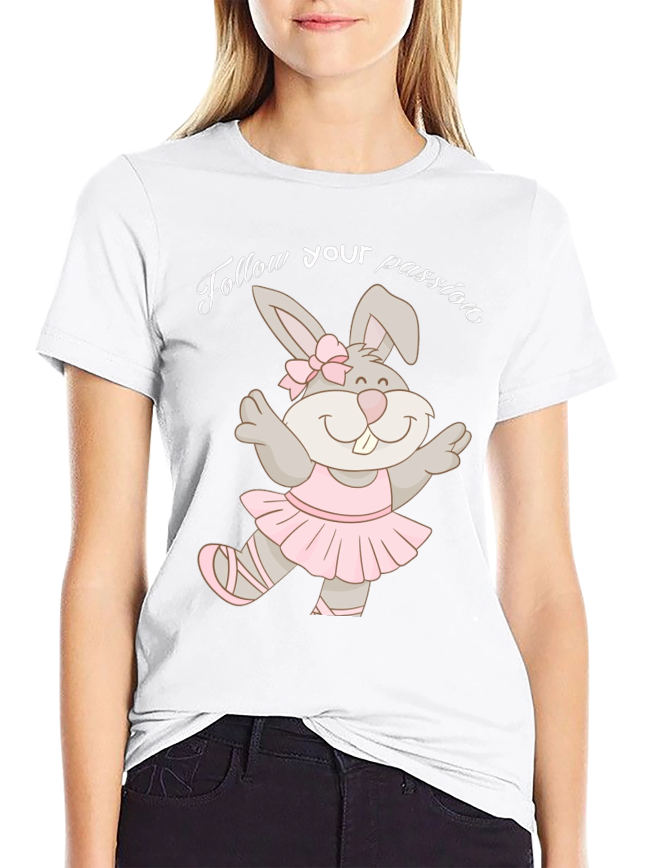 Dancing Bunny T-Shirt - Follow Your Passion!