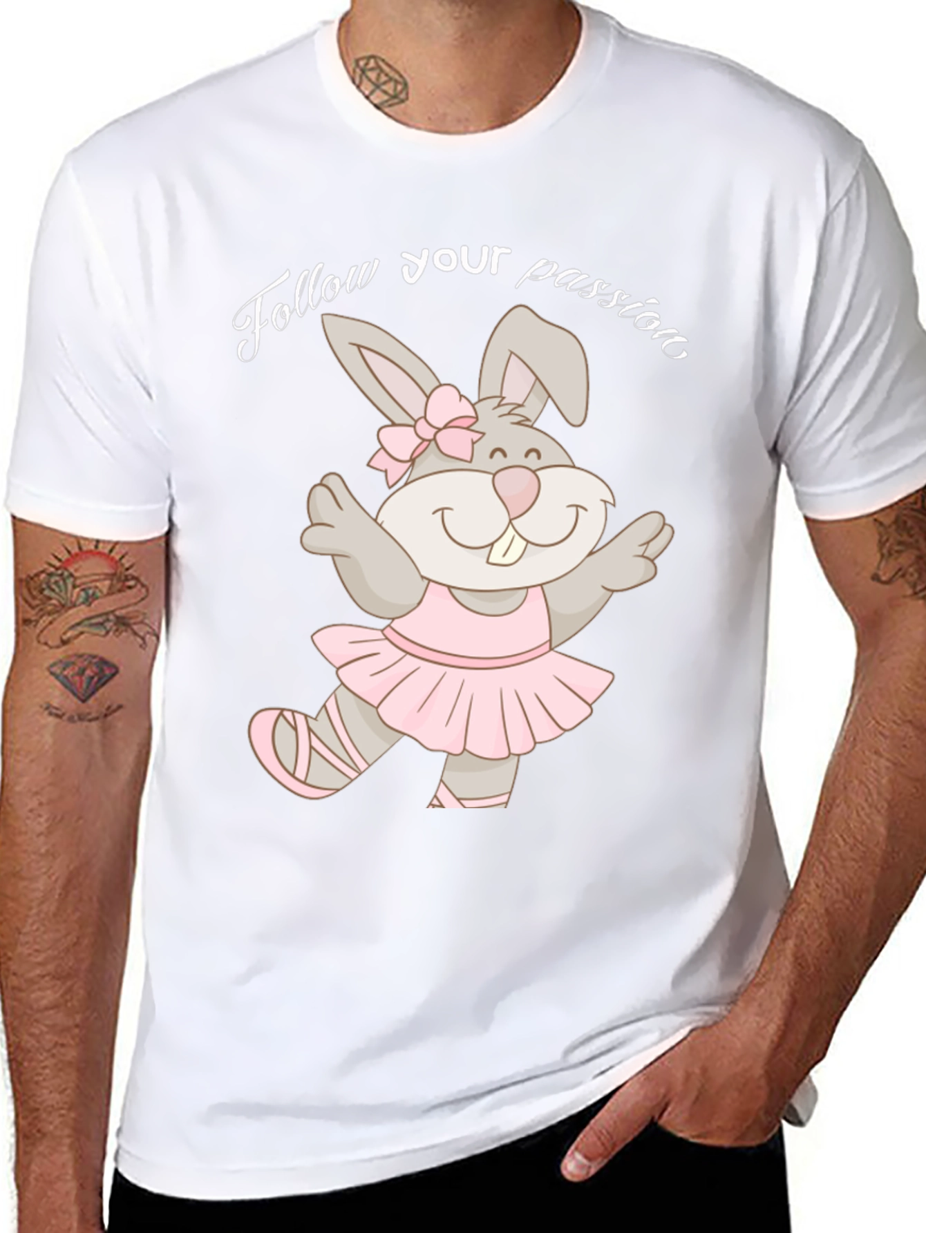 Dancing Bunny T-Shirt - Follow Your Passion!