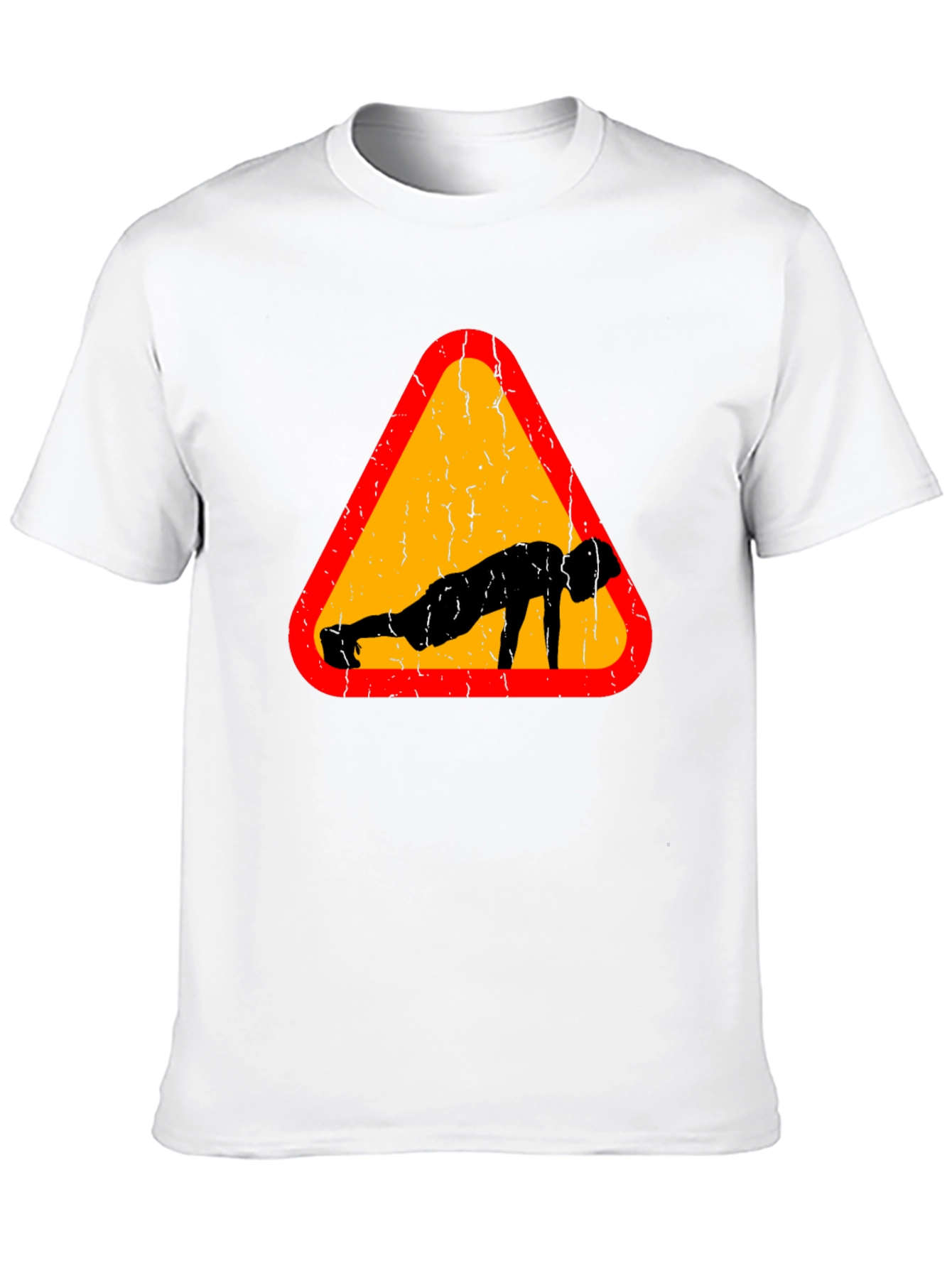 Push-Up Warning Black T-Shirt