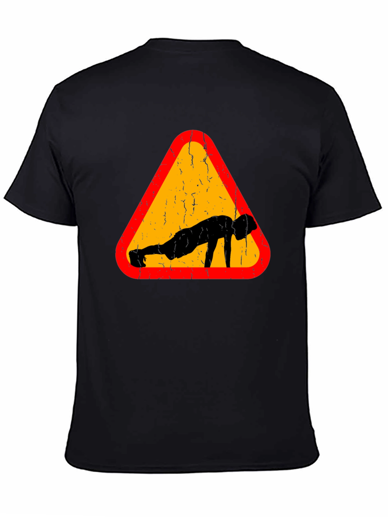 Push-Up Warning Black T-Shirt