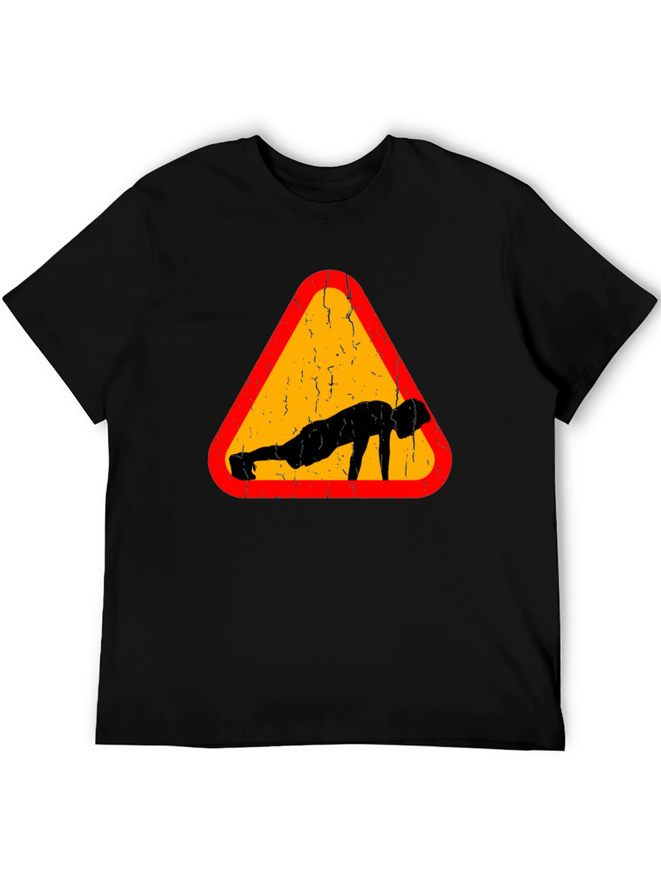 Push-Up Warning Black T-Shirt