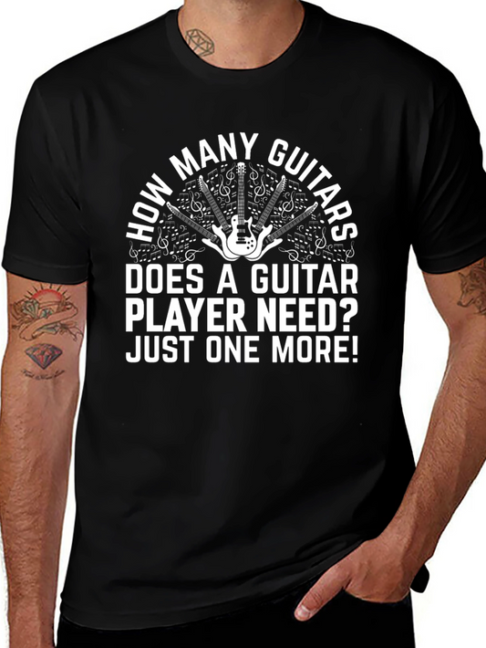 Guitar Player T-Shirt - How Many Guitars?
