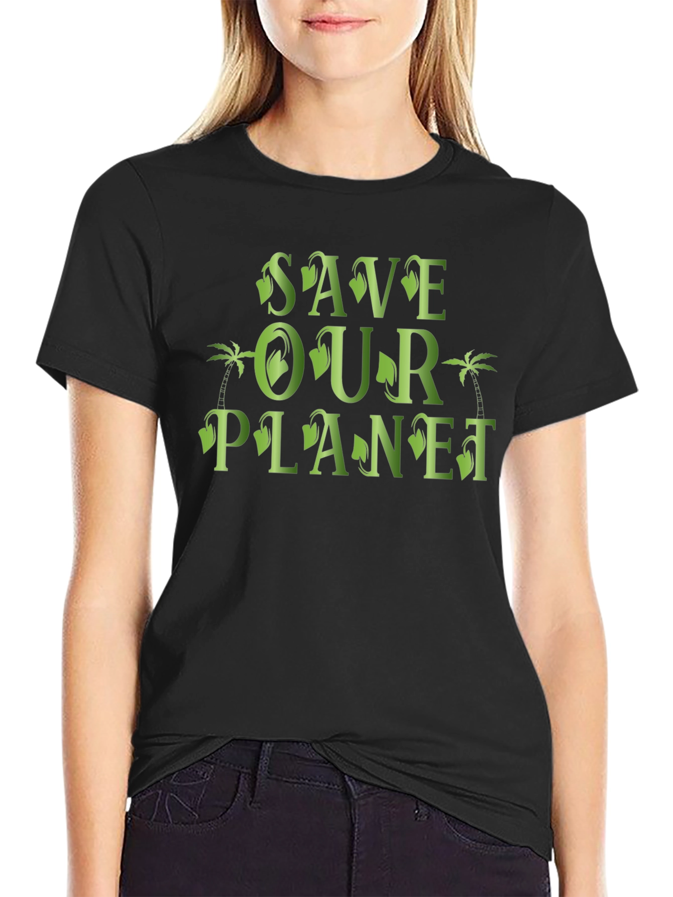 Save Our Planet Graphic T-Shirt - Eco-Friendly Design