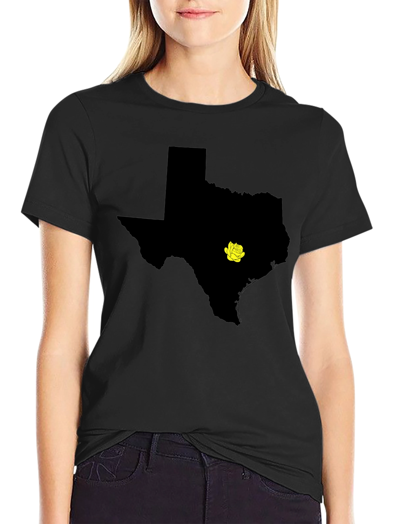 Texas State Pride T-Shirt - Yellow Rose Edition