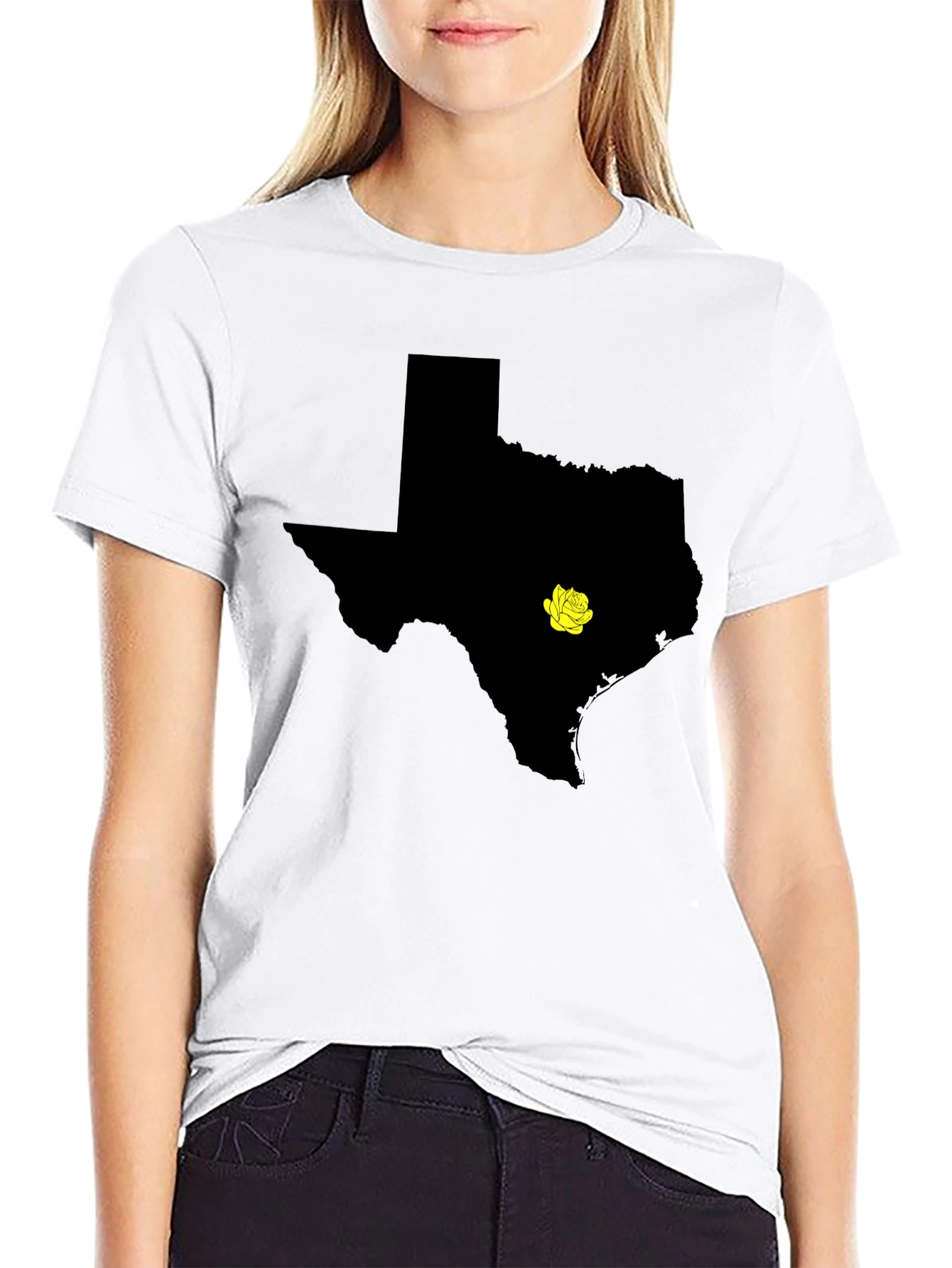 Texas State Pride T-Shirt - Yellow Rose Edition