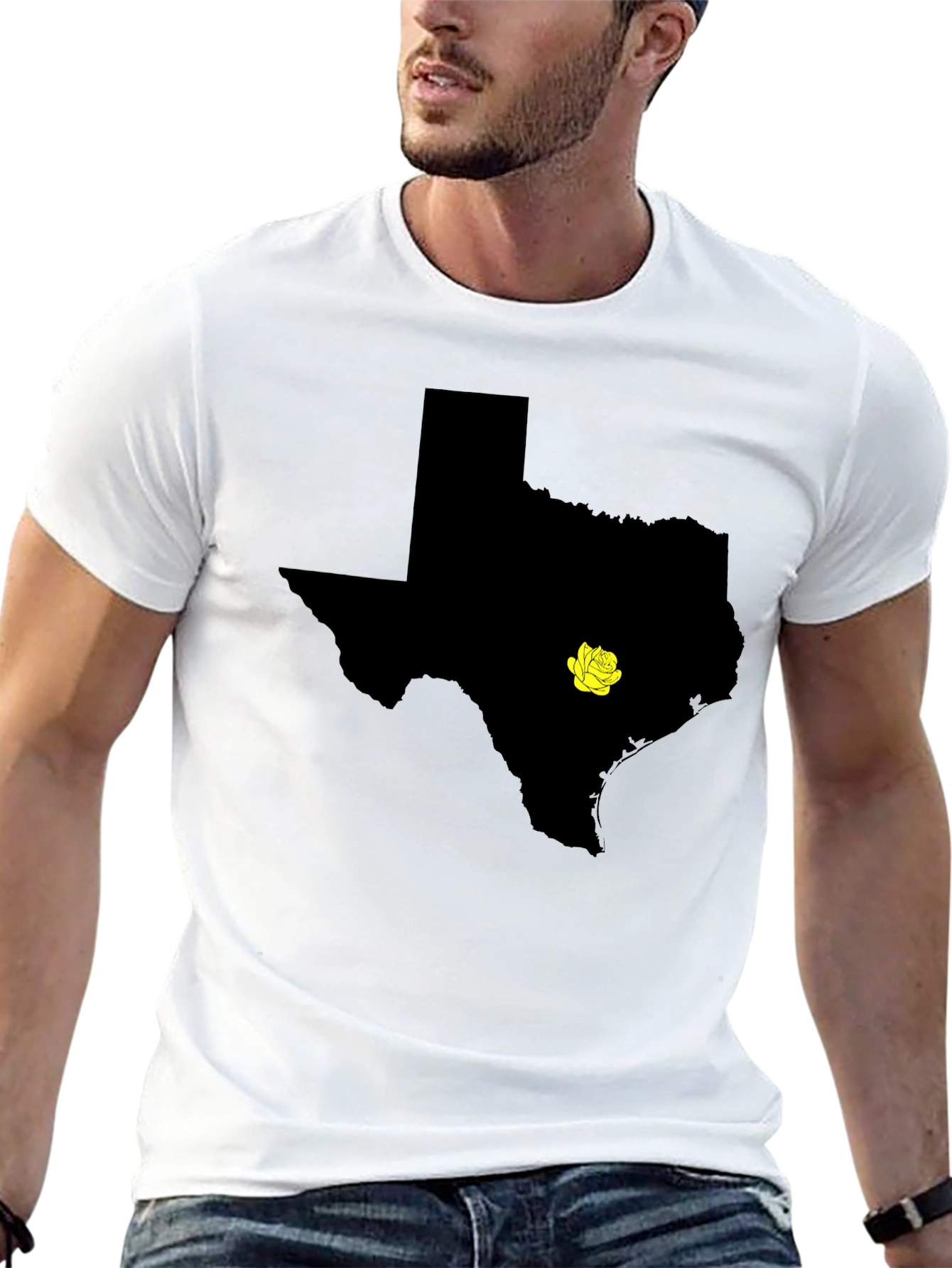 Texas State Pride T-Shirt - Yellow Rose Edition