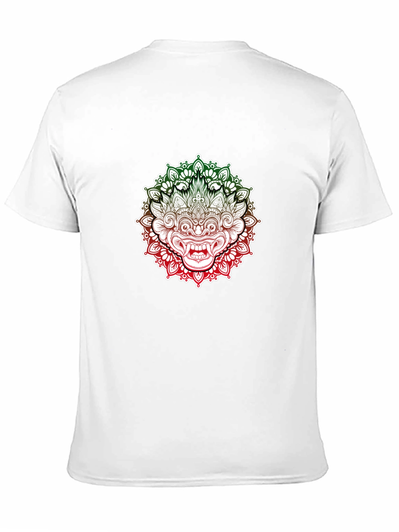 Barong Mandala Graphic Tee - Black Cotton Shirt