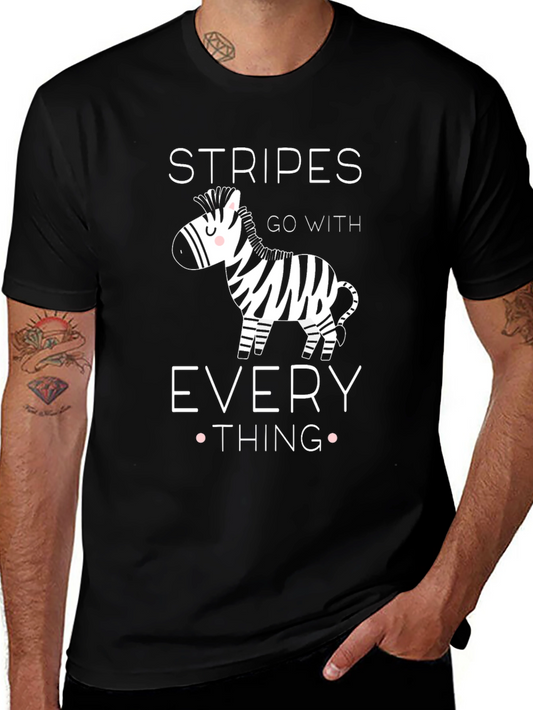 Stripes Go With Everything Zebra Graphic T-Shirt