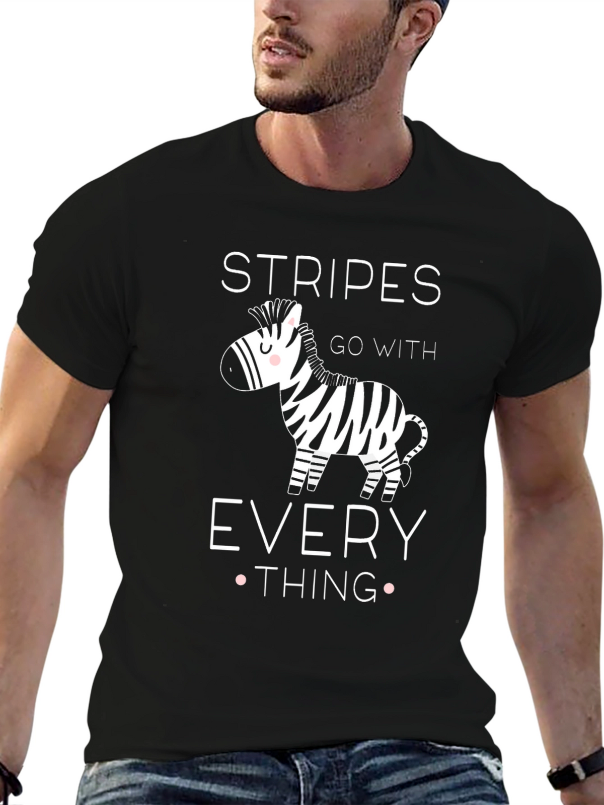 Stripes Go With Everything Zebra Graphic T-Shirt