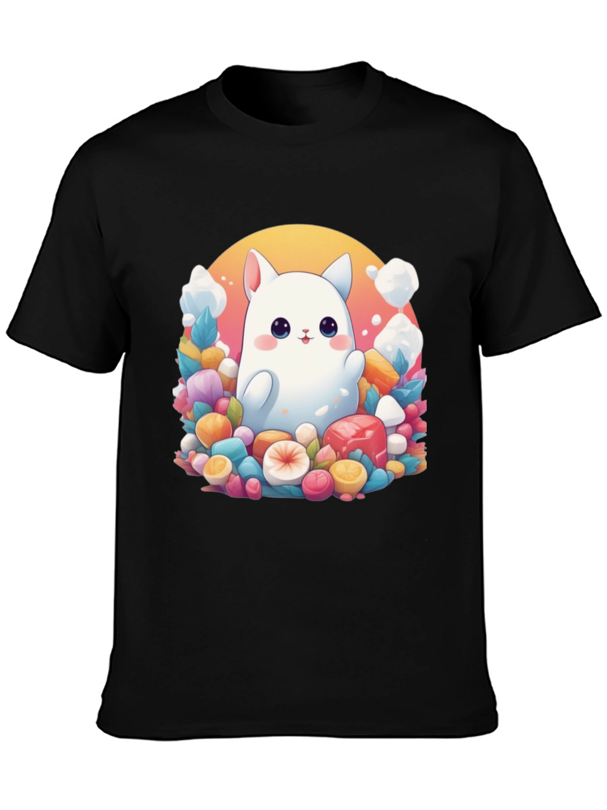 Kawaii Cat Candy T-Shirt