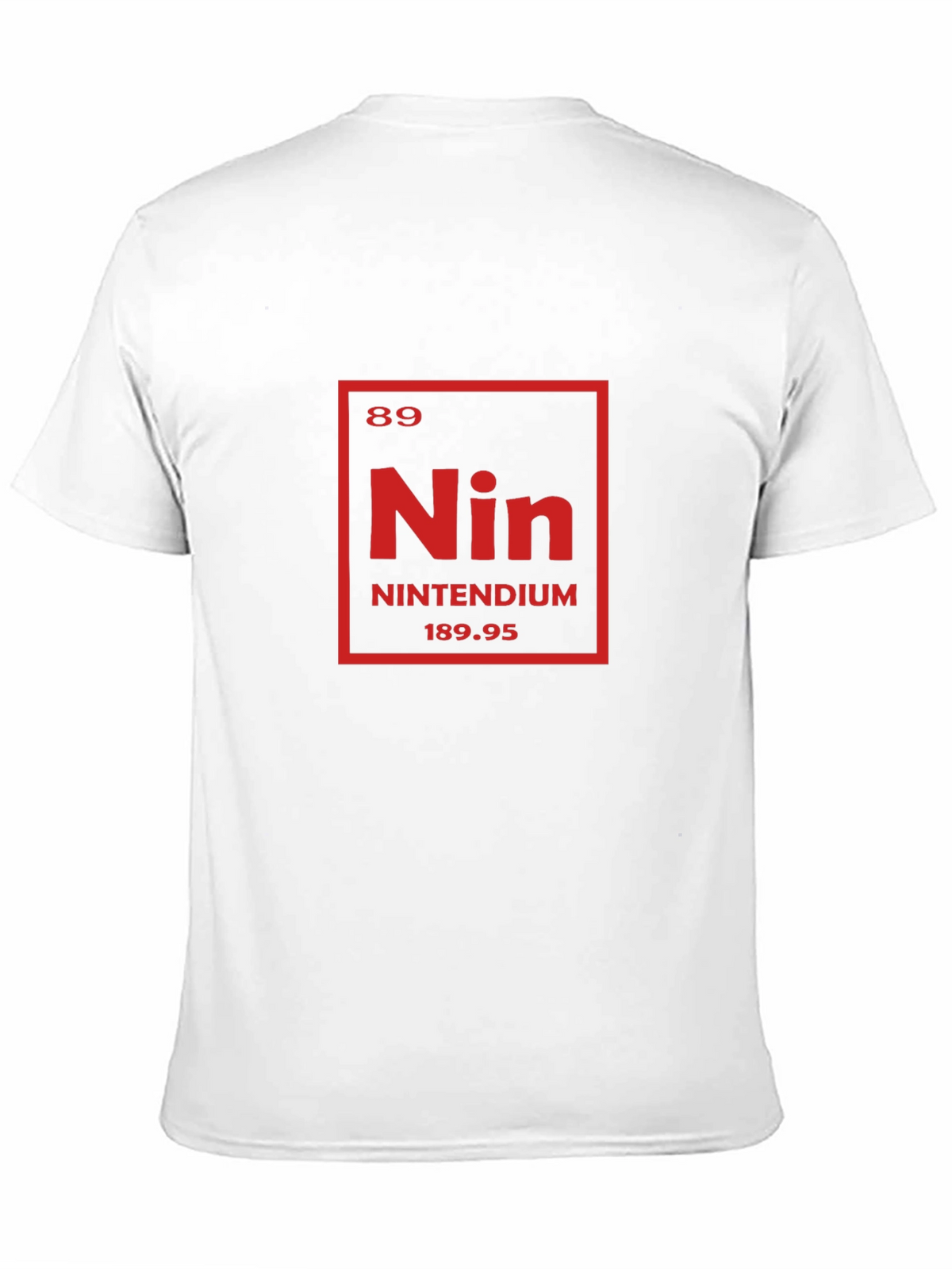 Nintendium Periodic Table Mens Black T-Shirt