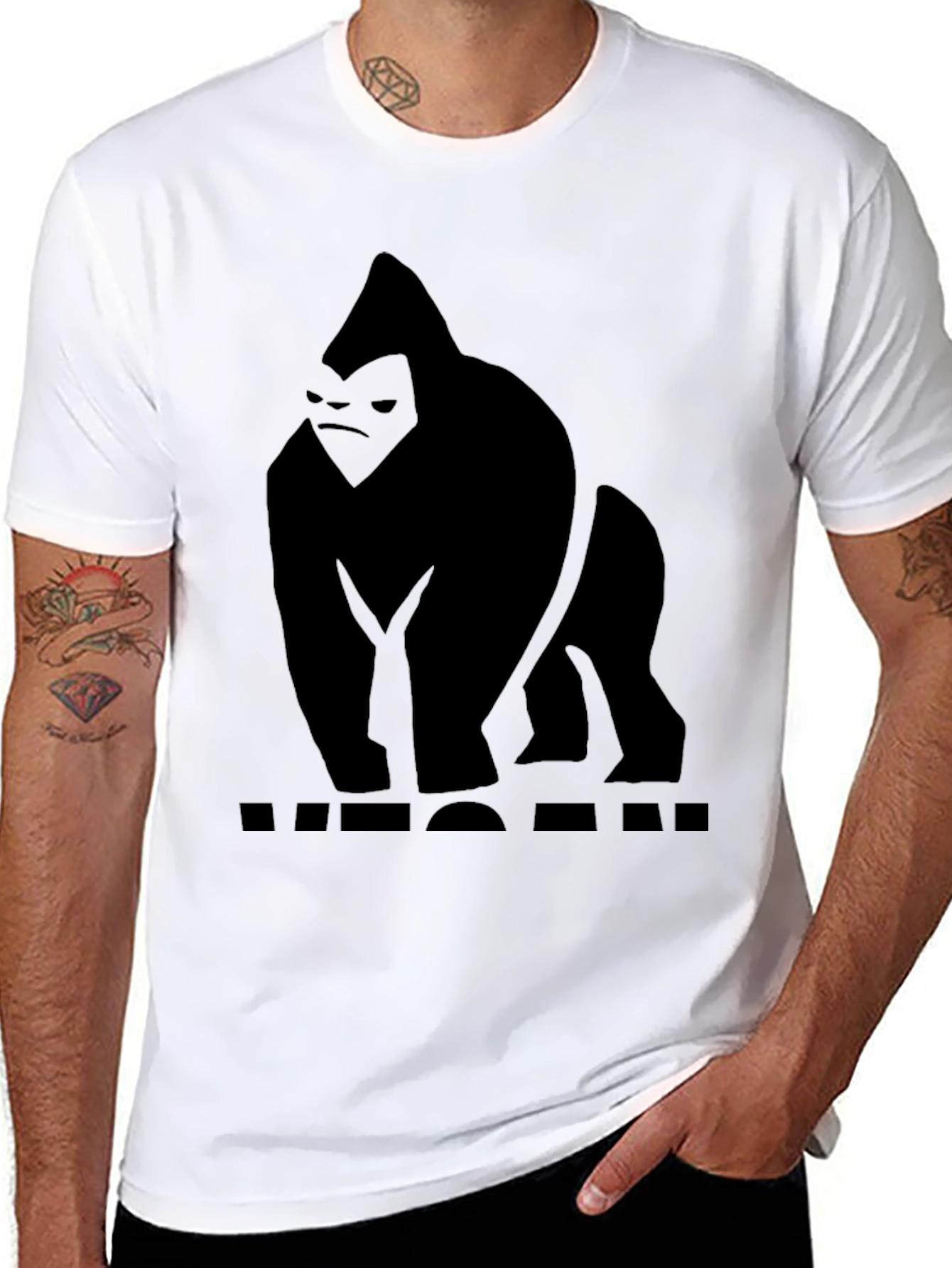 Black Gorilla Graphic T-Shirt
