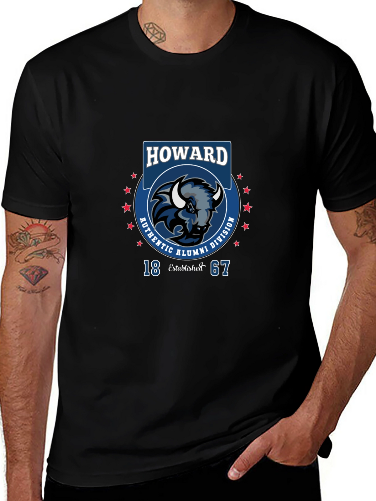 Howard University Alumni Black T-Shirt