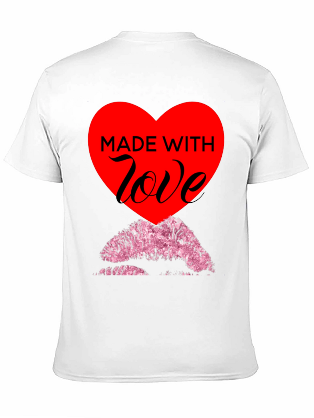 Made With Love T-Shirt - Kiss Lips