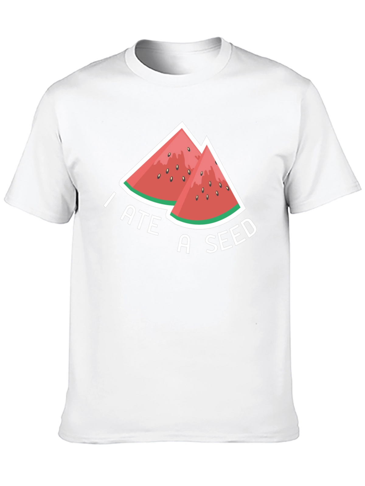 I Ate A Seed Funny Watermelon Graphic T-Shirt
