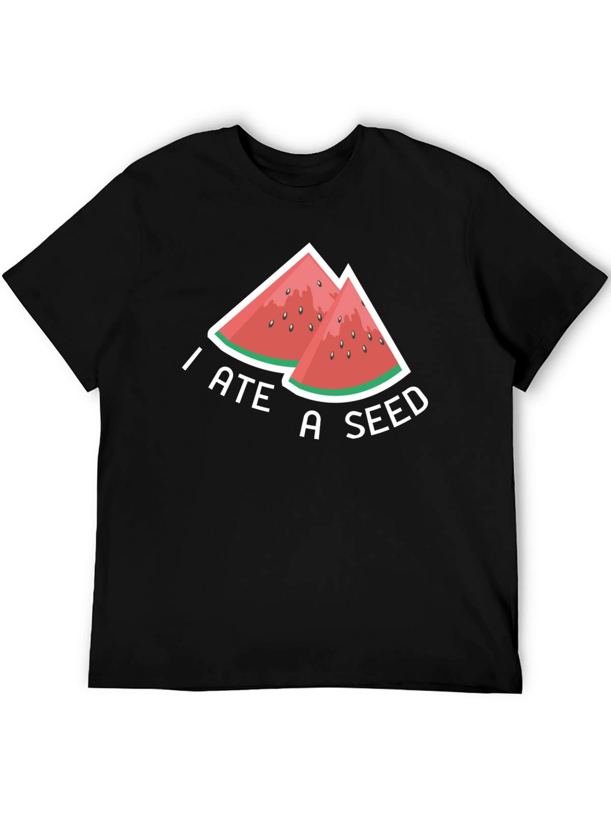 I Ate A Seed Funny Watermelon Graphic T-Shirt