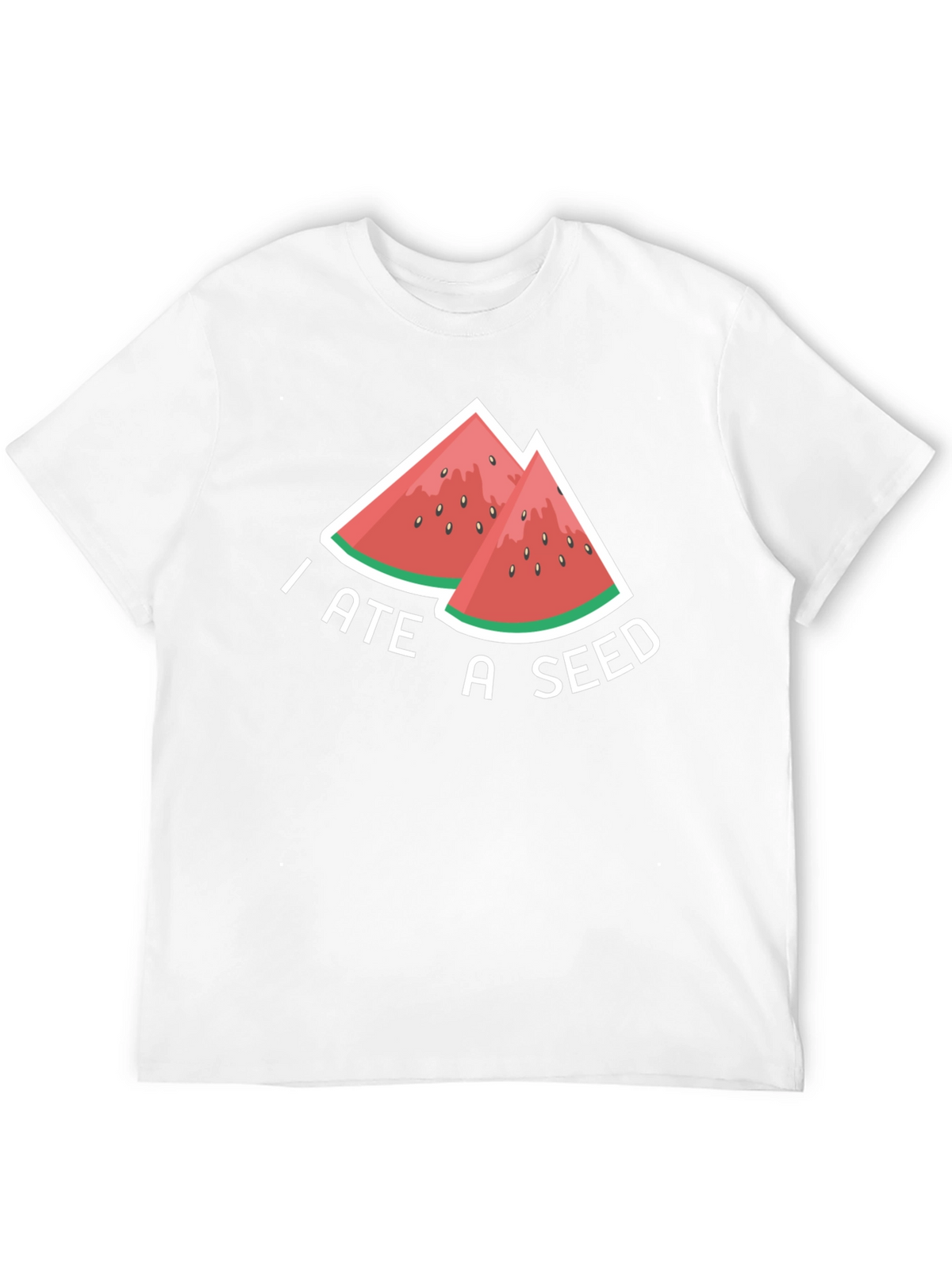 I Ate A Seed Funny Watermelon Graphic T-Shirt