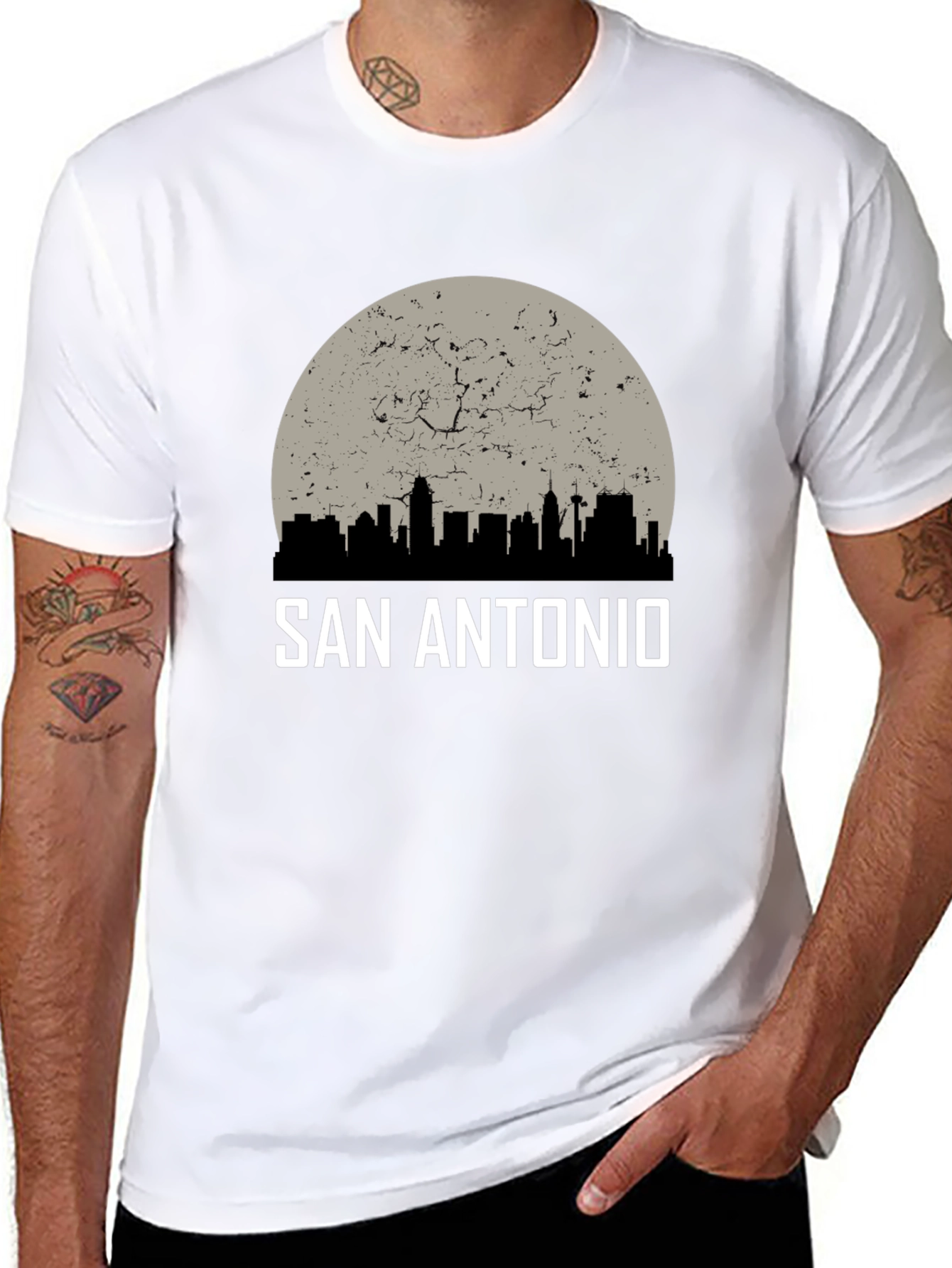 San Antonio Skyline Graphic T-Shirt