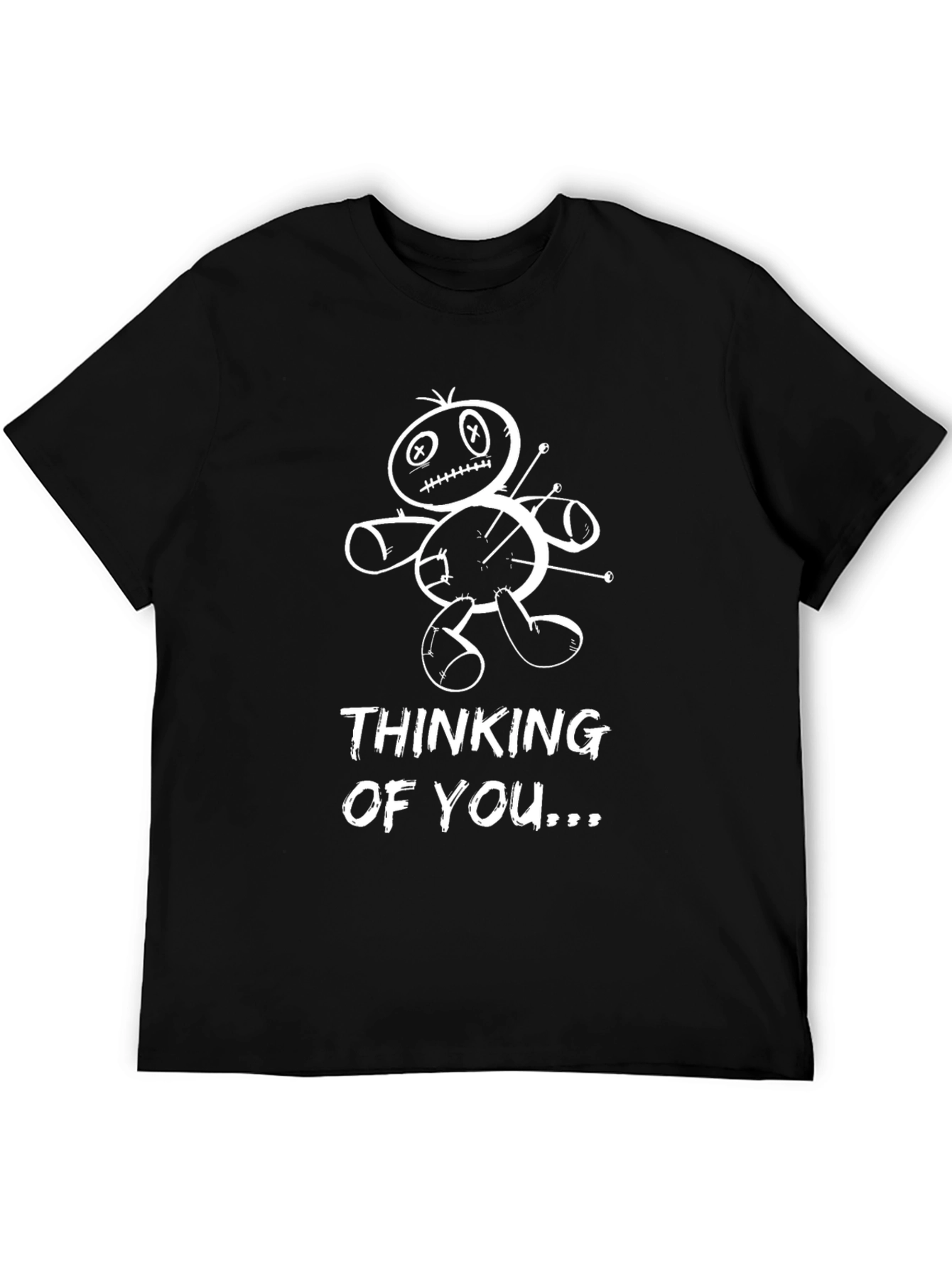 Voodoo Doll Thinking of You Black T-Shirt