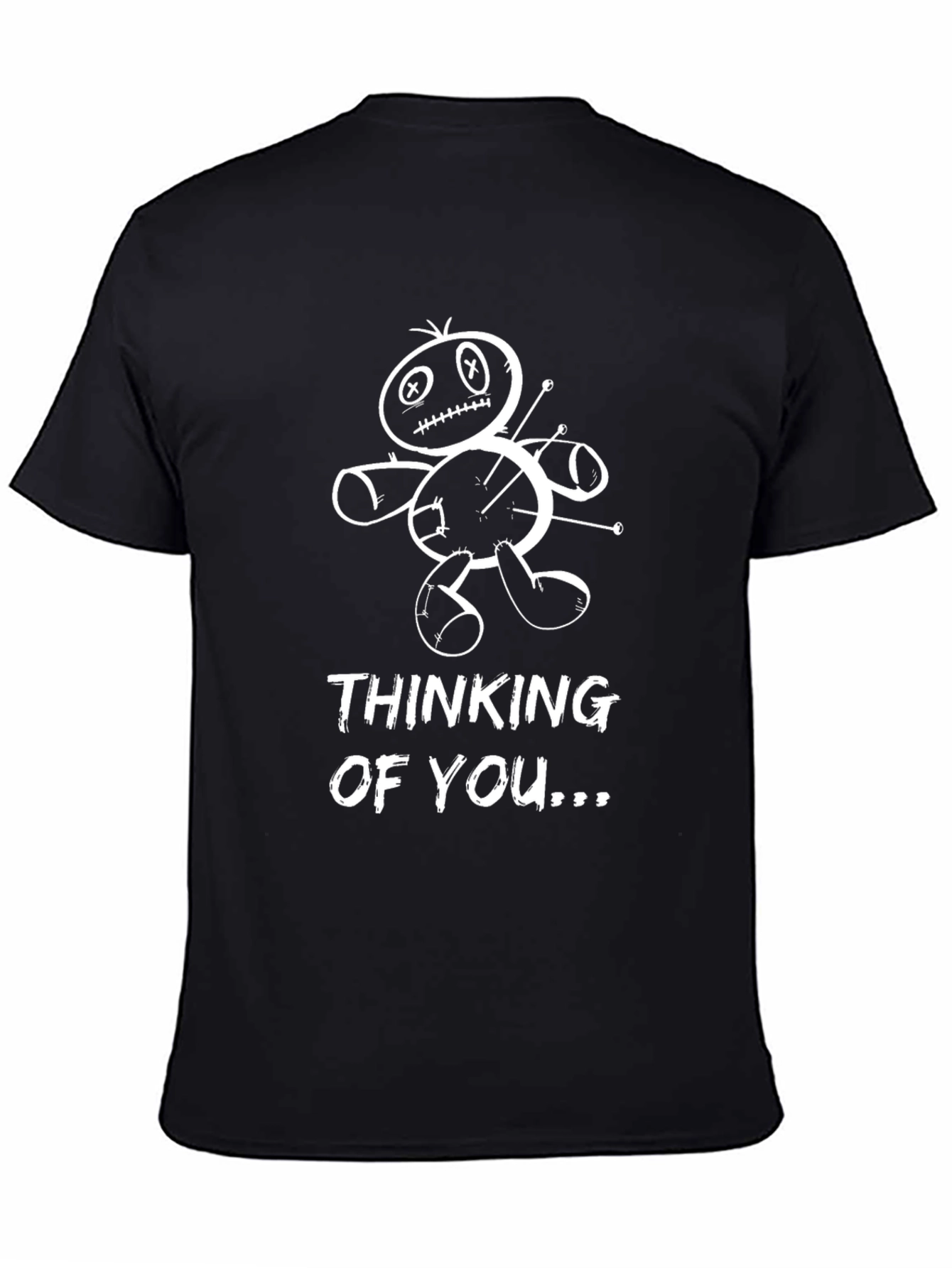 Voodoo Doll Thinking of You Black T-Shirt