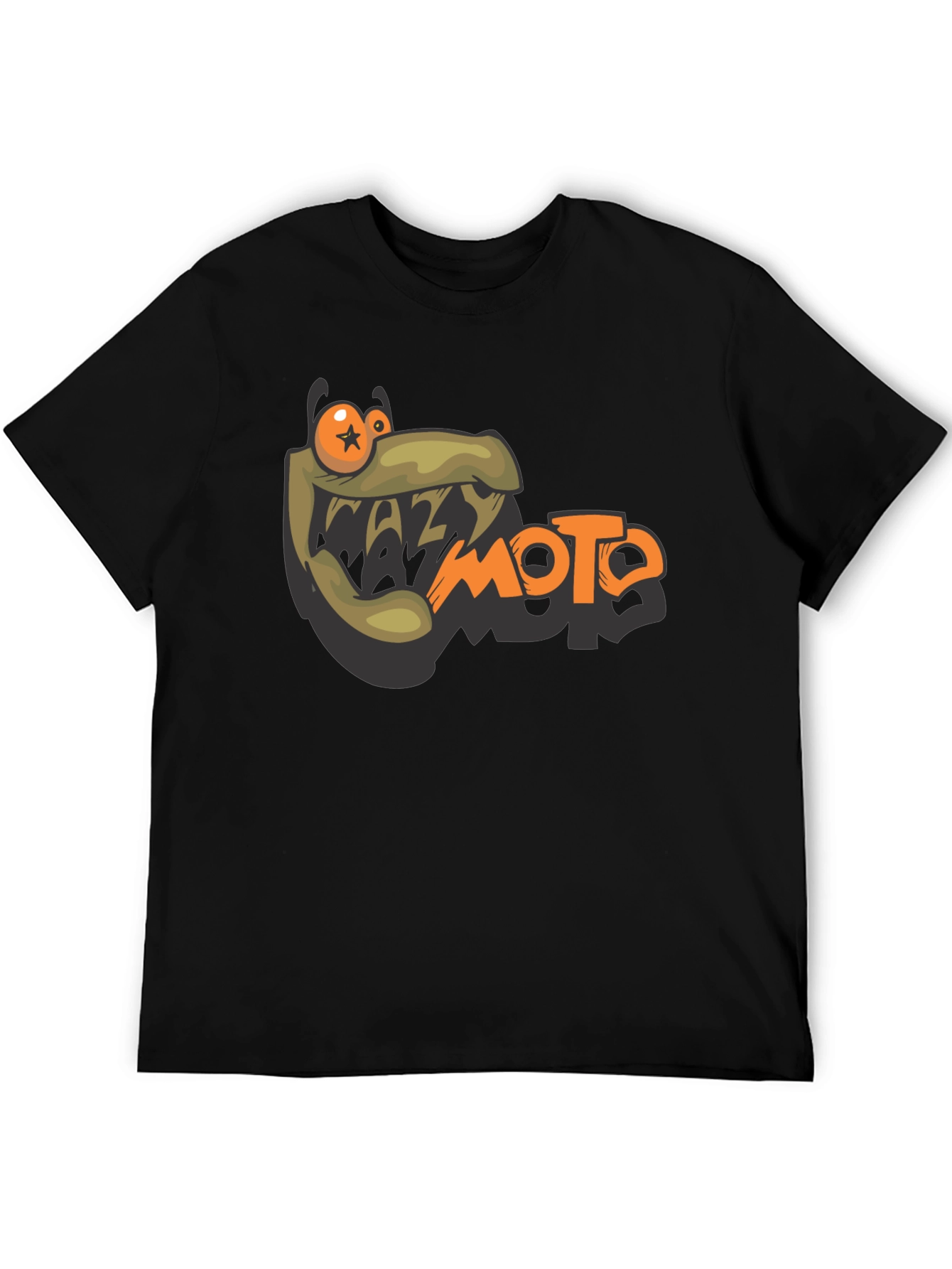 Crazy Moto Graphic Tee - Black