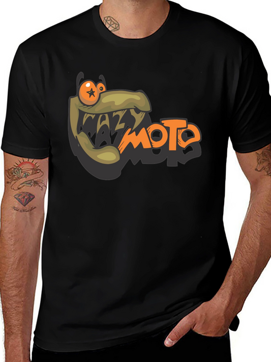 Crazy Moto Graphic Tee - Black