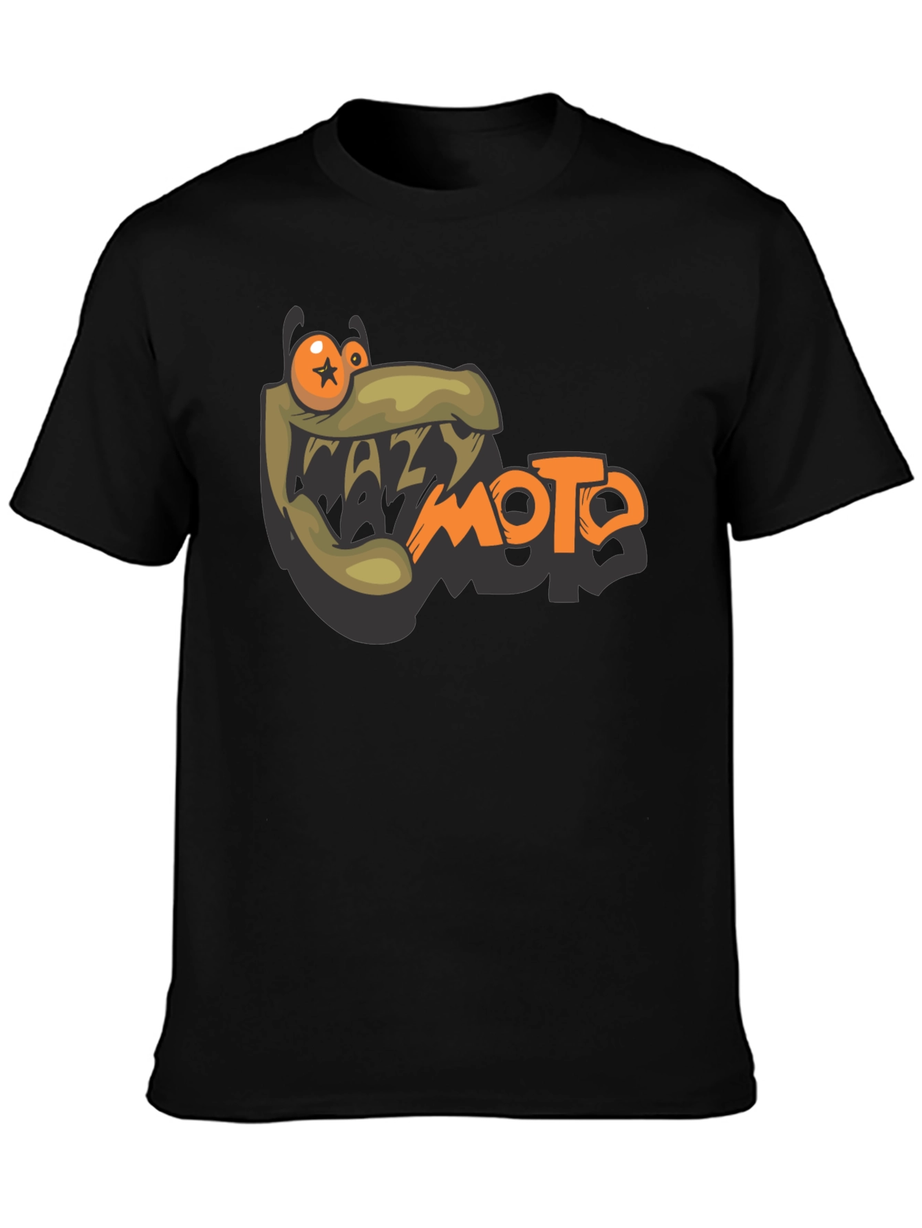 Crazy Moto Graphic Tee - Black