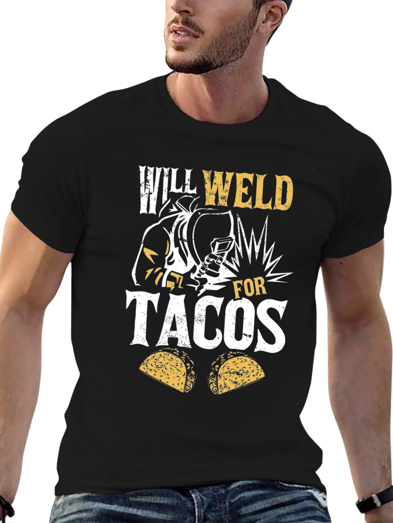 Will Weld For Tacos Graphic T-Shirt
