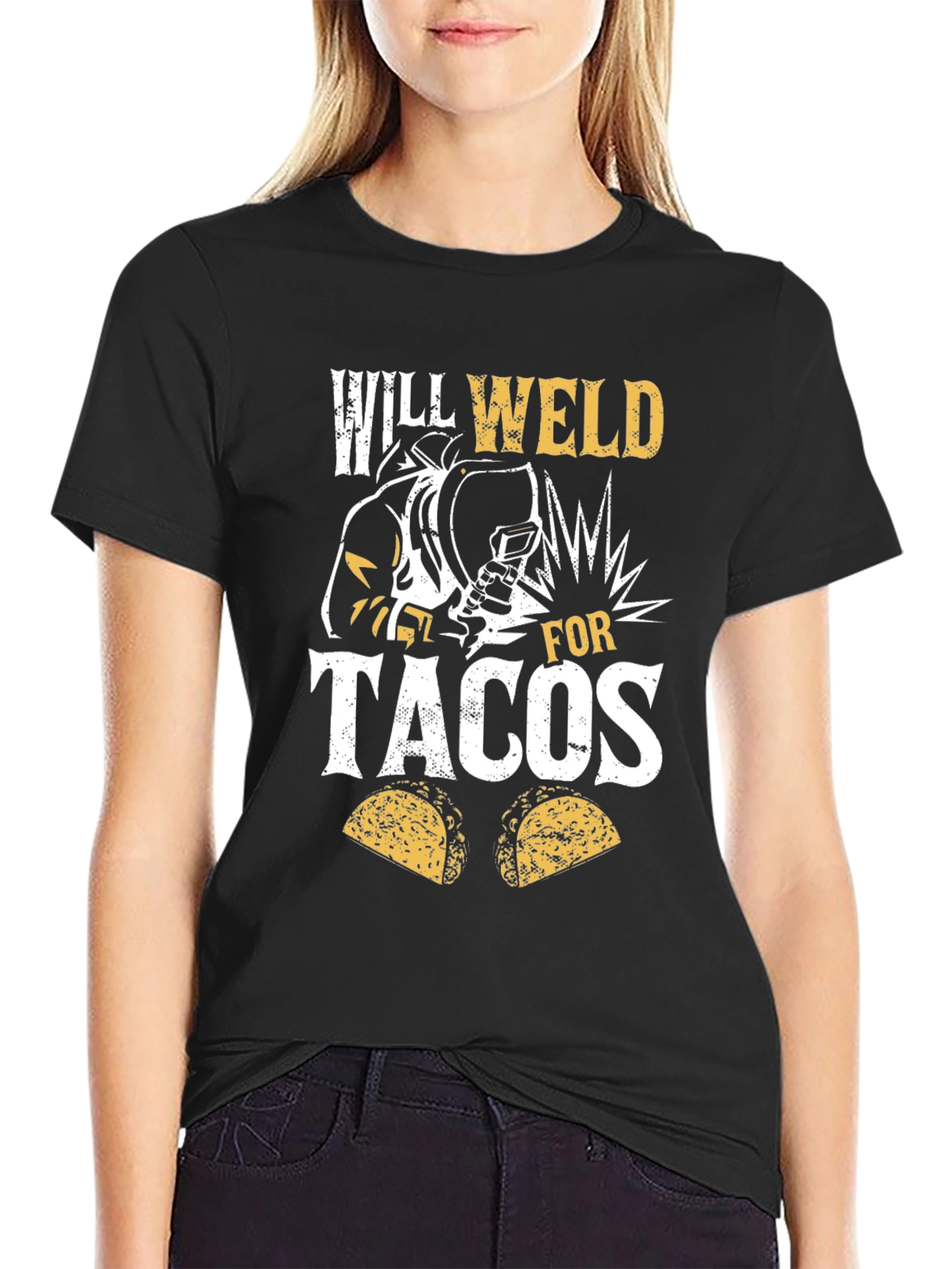 Will Weld For Tacos Graphic T-Shirt