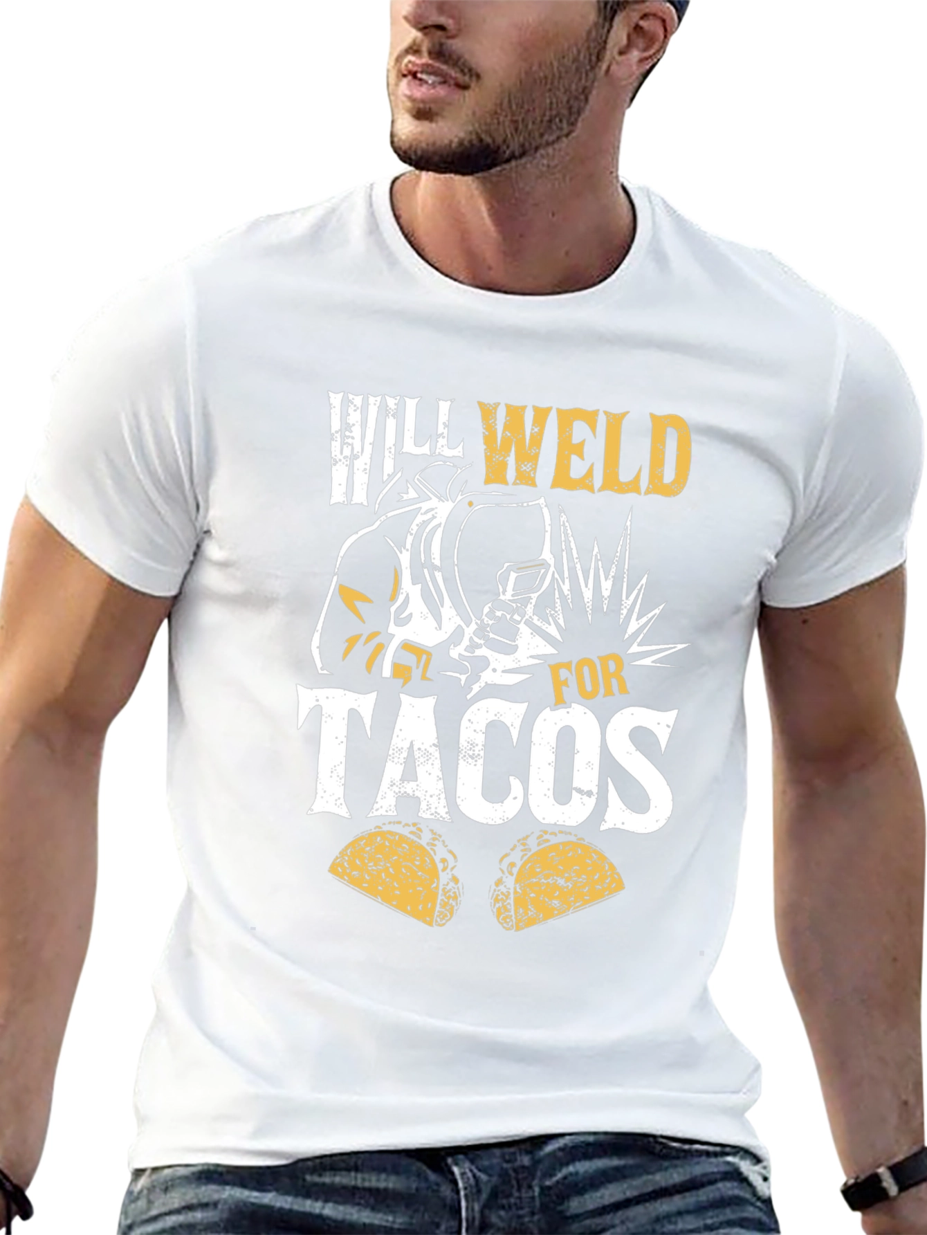 Will Weld For Tacos Graphic T-Shirt