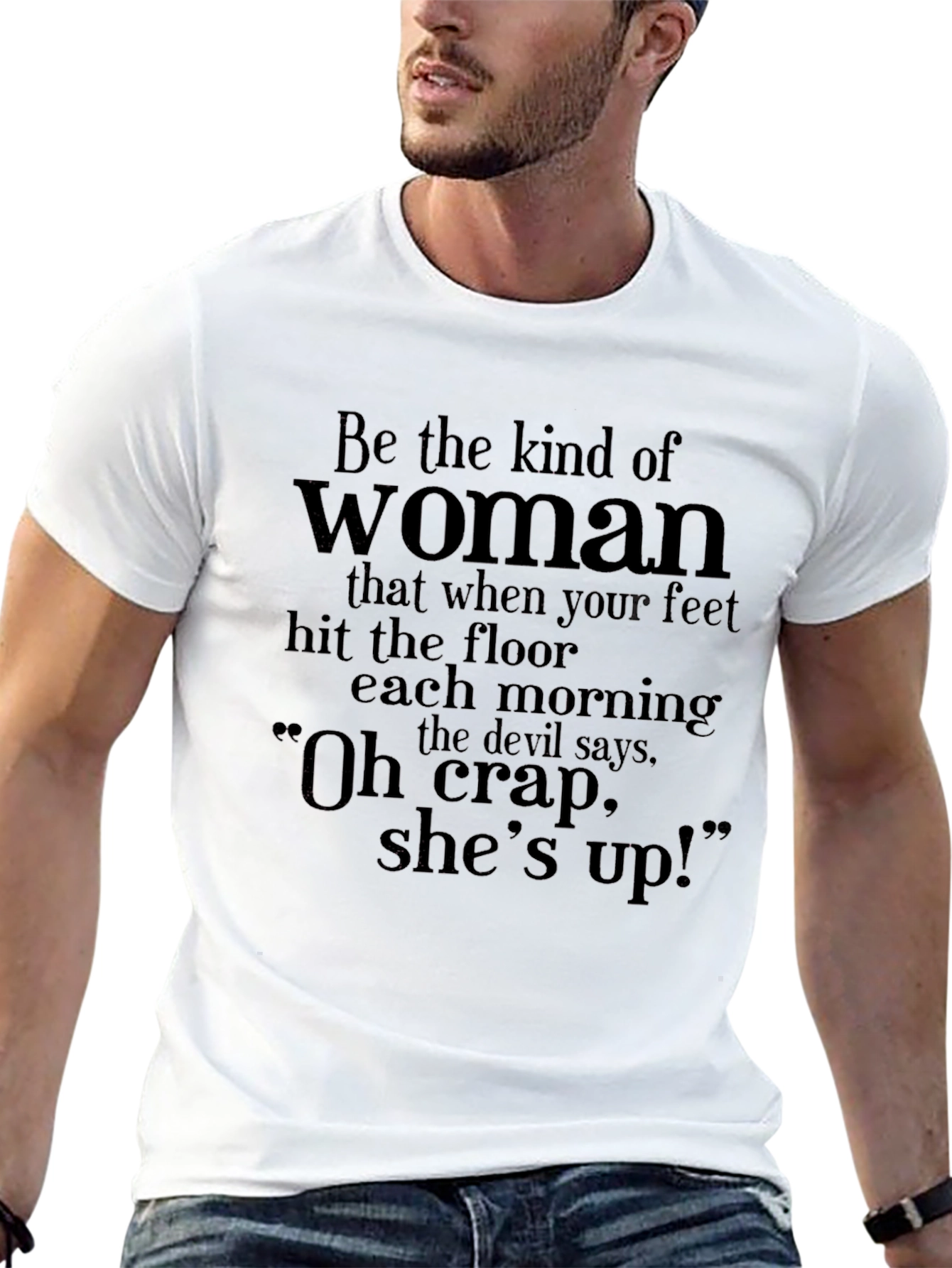 Woman Power T-Shirt - Oh Crap Shes Up!