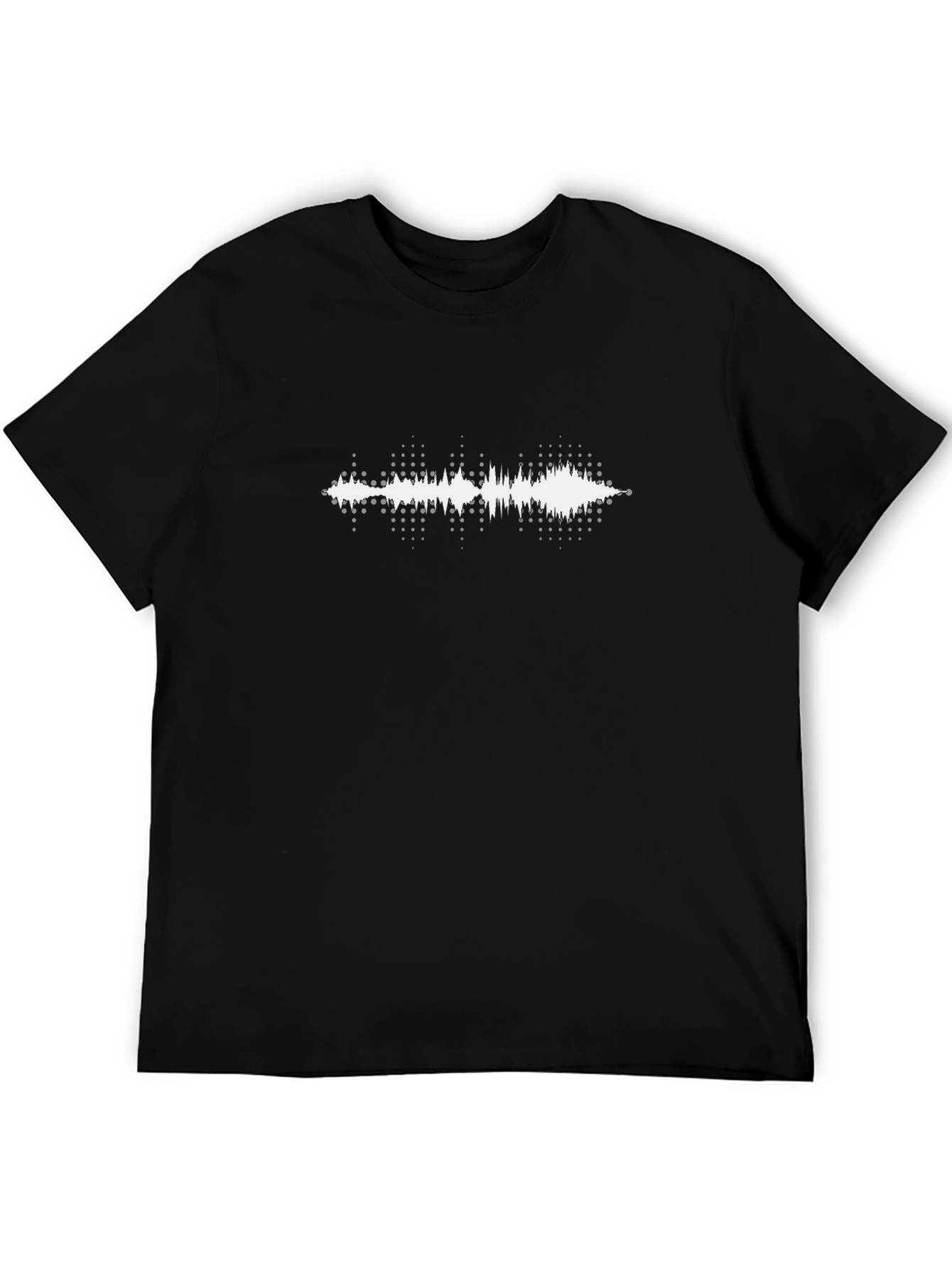 Sound Wave Graphic Tee - Black T-Shirt
