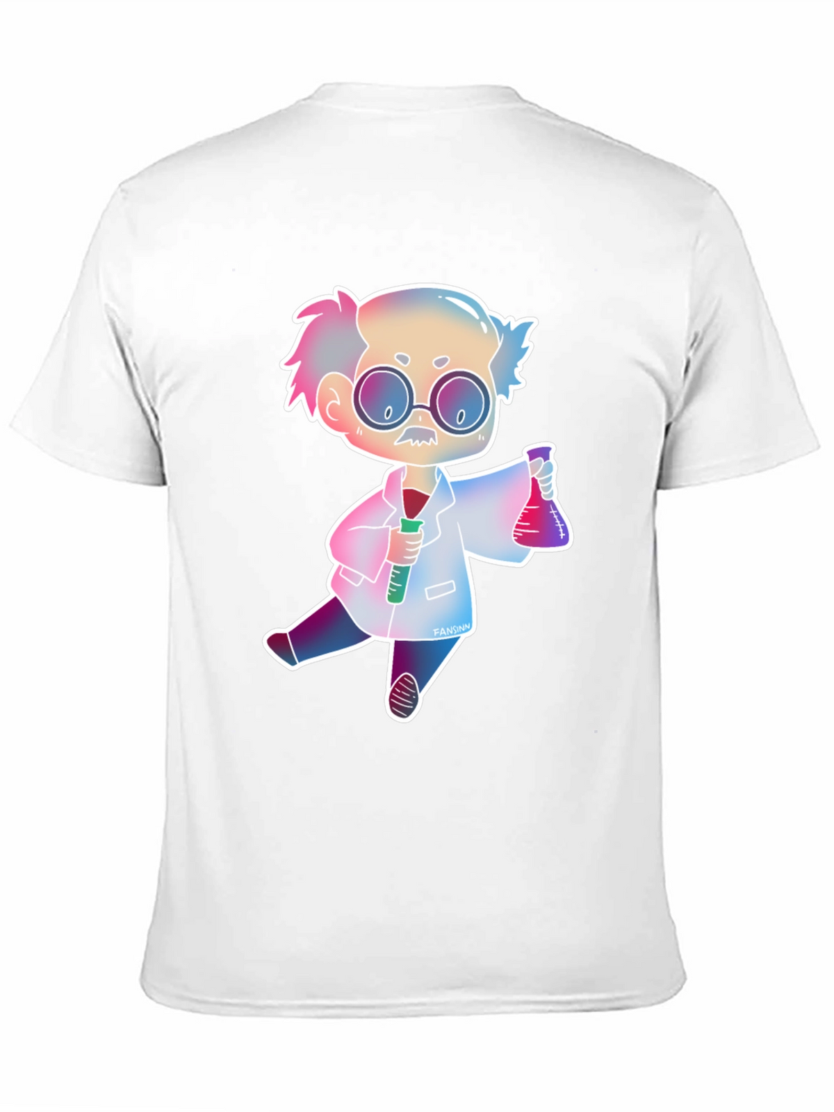 Scientist Cartoon Graphic Tee - Fun Science Shirt