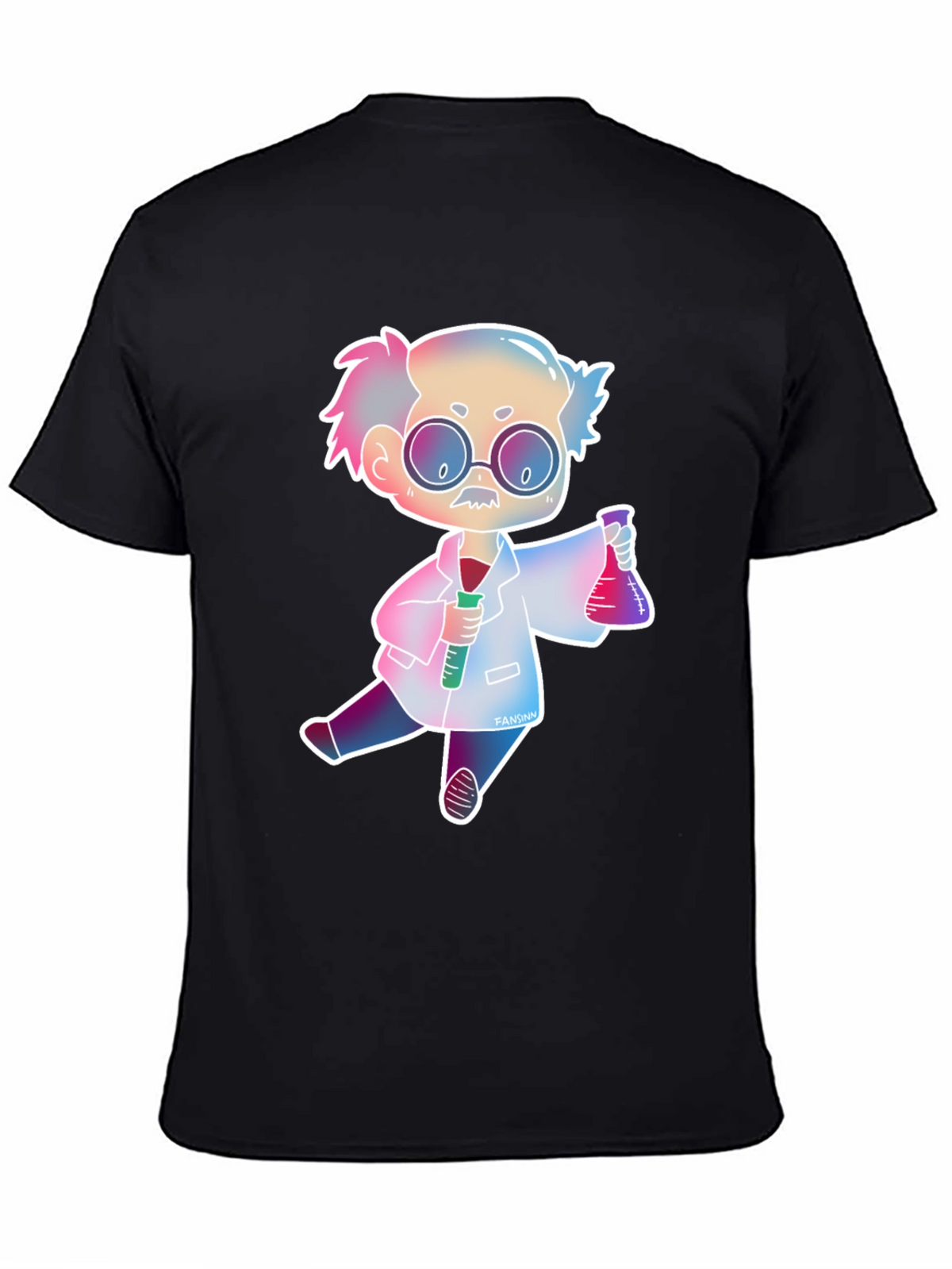 Scientist Cartoon Graphic Tee - Fun Science Shirt