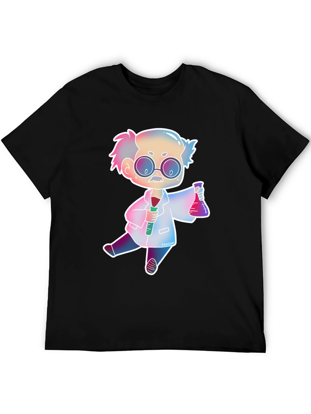 Scientist Cartoon Graphic Tee - Fun Science Shirt