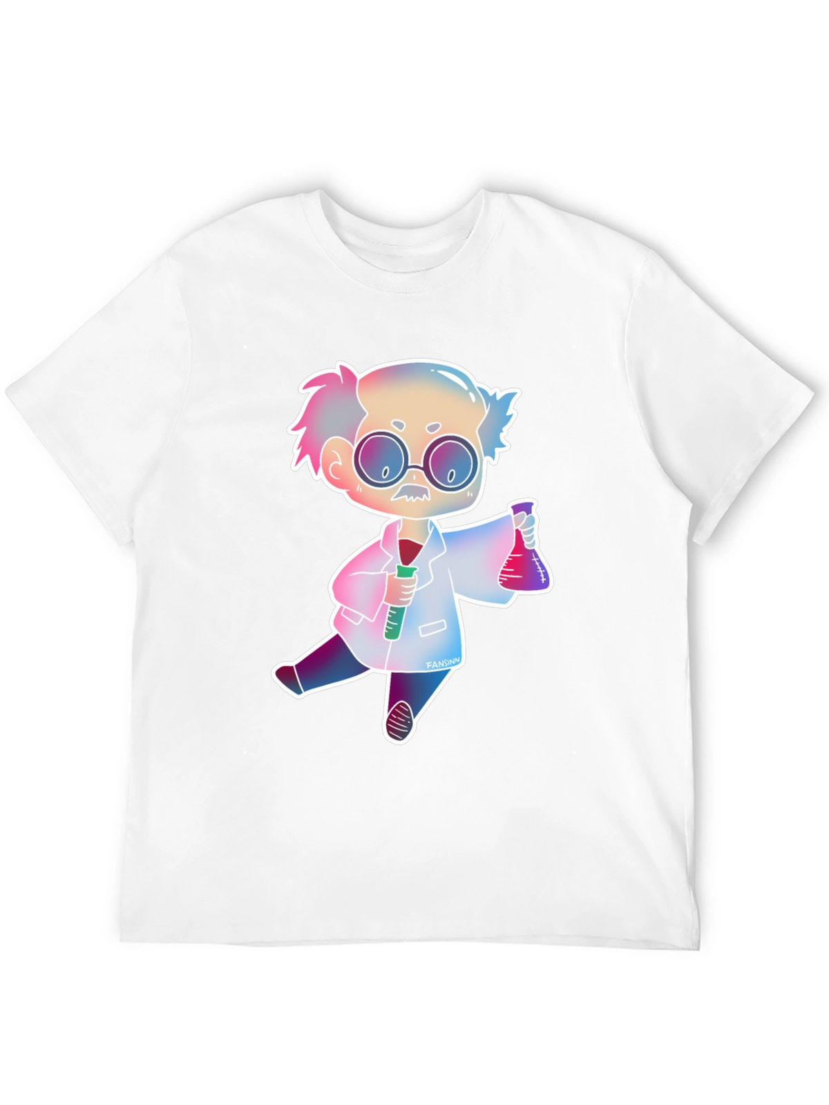 Scientist Cartoon Graphic Tee - Fun Science Shirt
