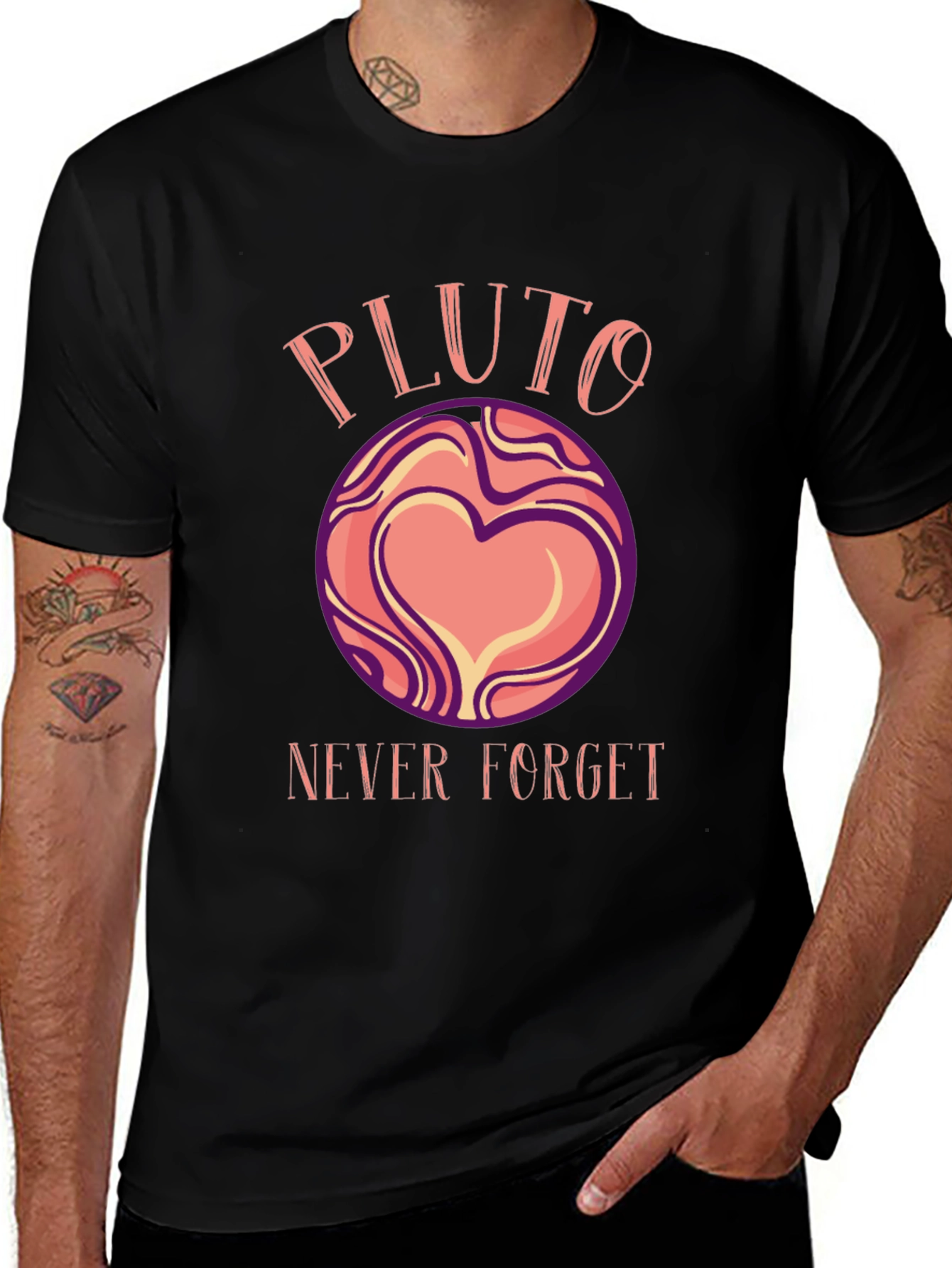 Pluto Never Forget Graphic T-Shirt